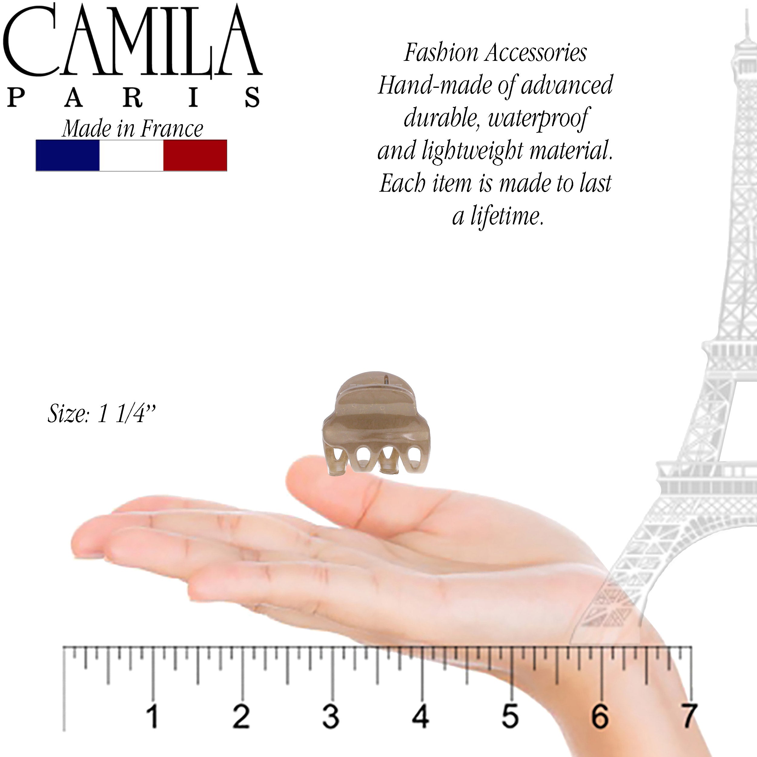 Camila Paris Cutout Teeth Hair Clip Pair