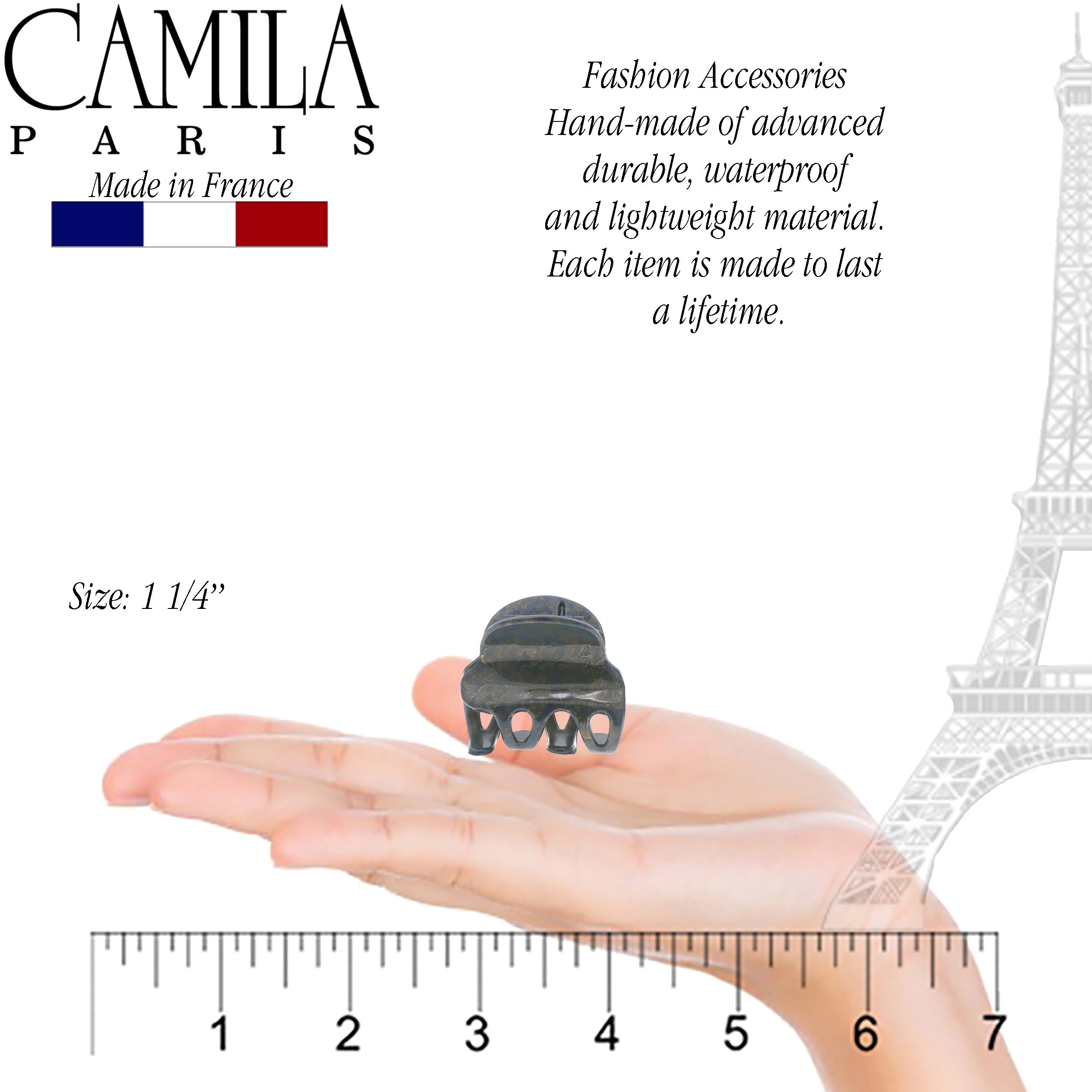 Camila Paris Hair Clips Cutout Teeth Pair
