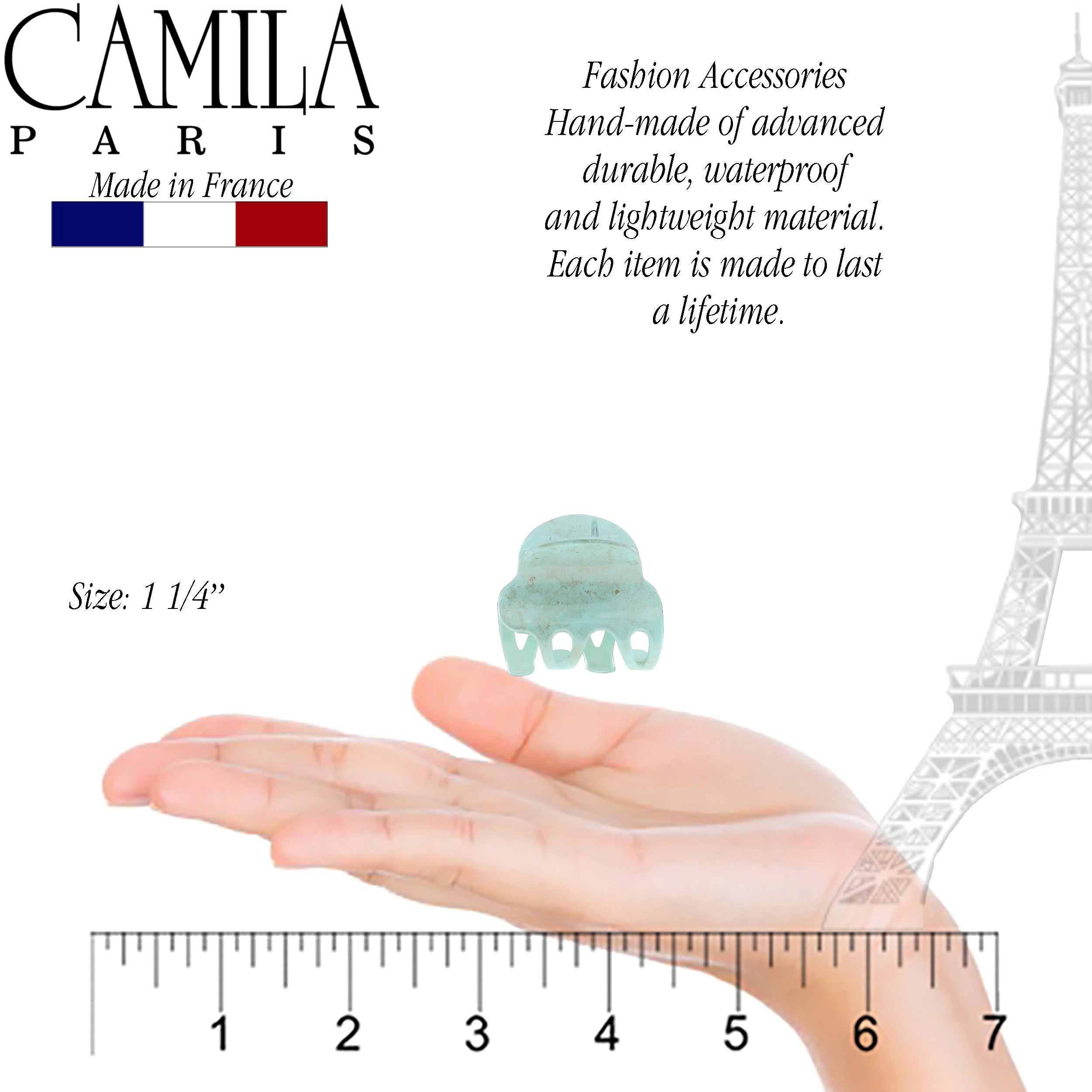 Camila Paris Cutout Teeth Hair Clip Pair