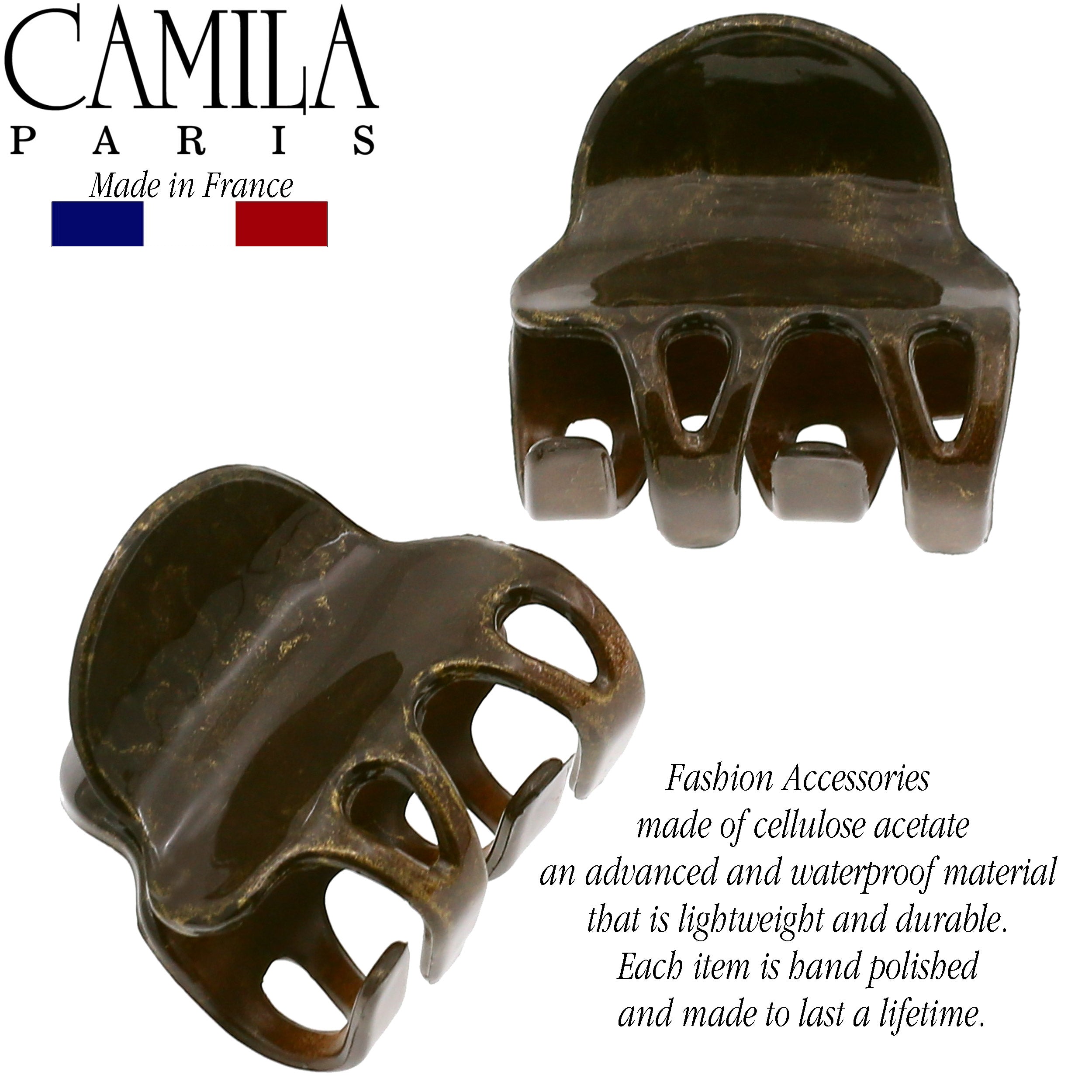 Camila Paris Cutout Teeth Hair Clip Pair
