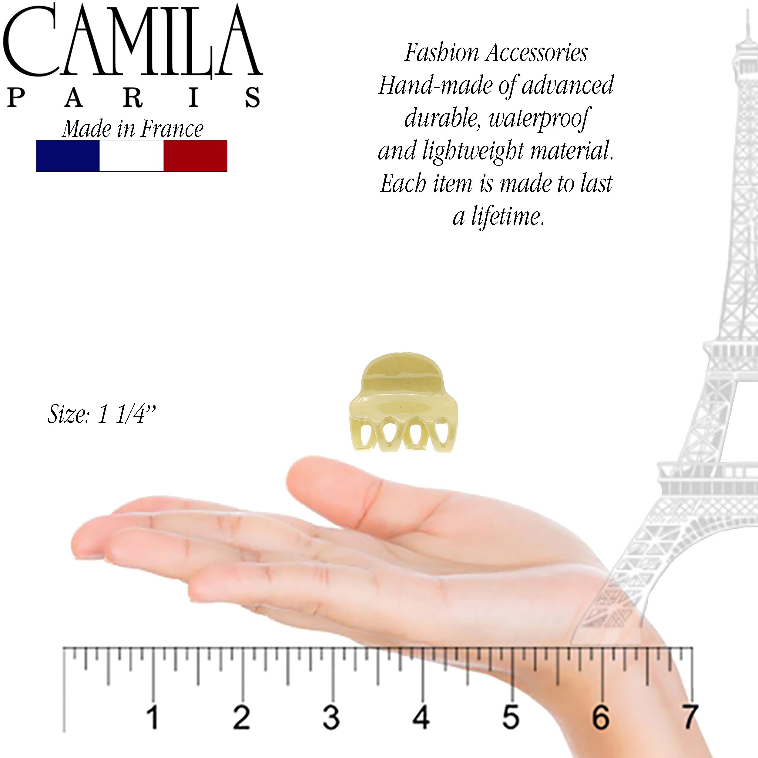 Camila Paris Cutout Teeth Hair Clip Pair