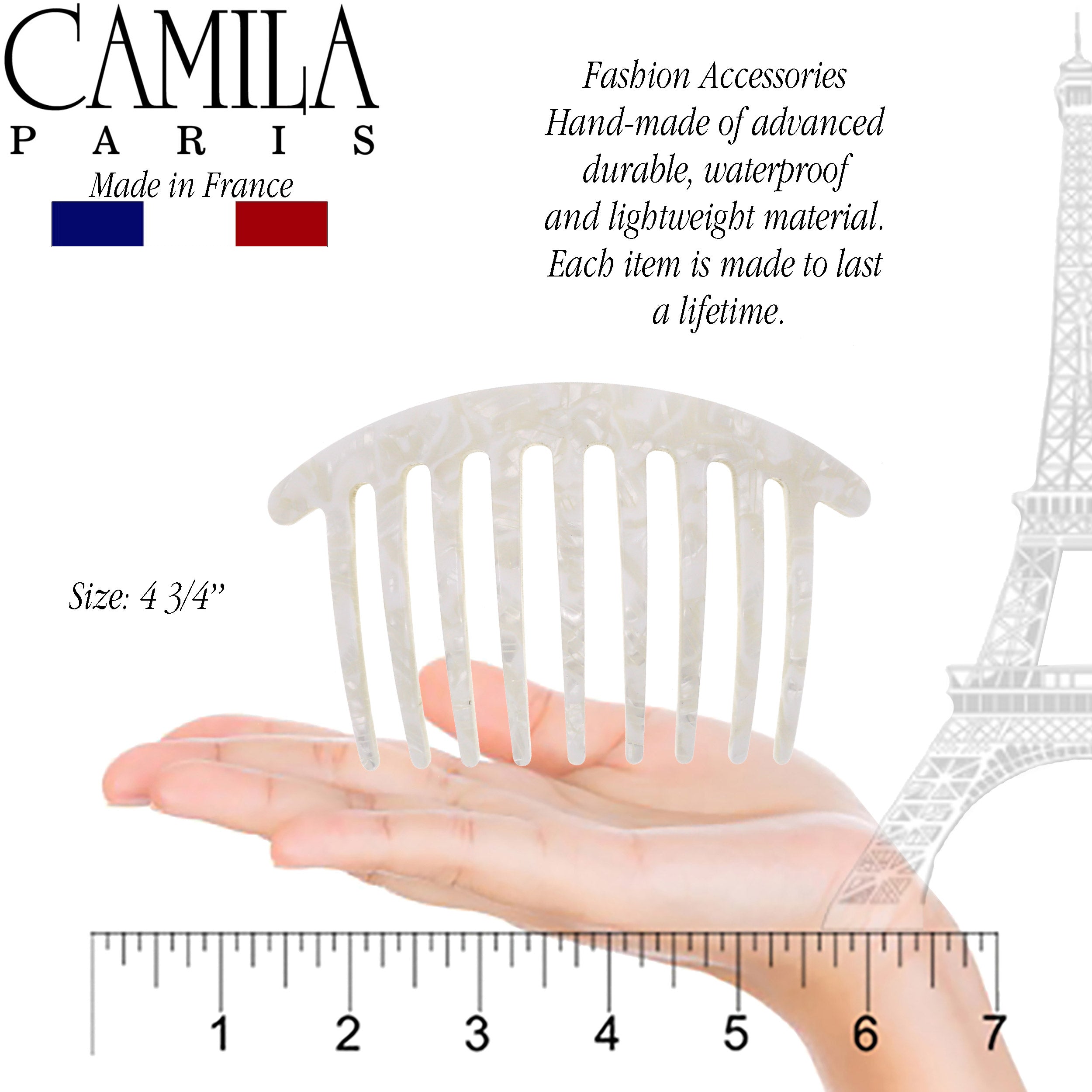 Camila Paris Large Handmade Rounded Side Comb