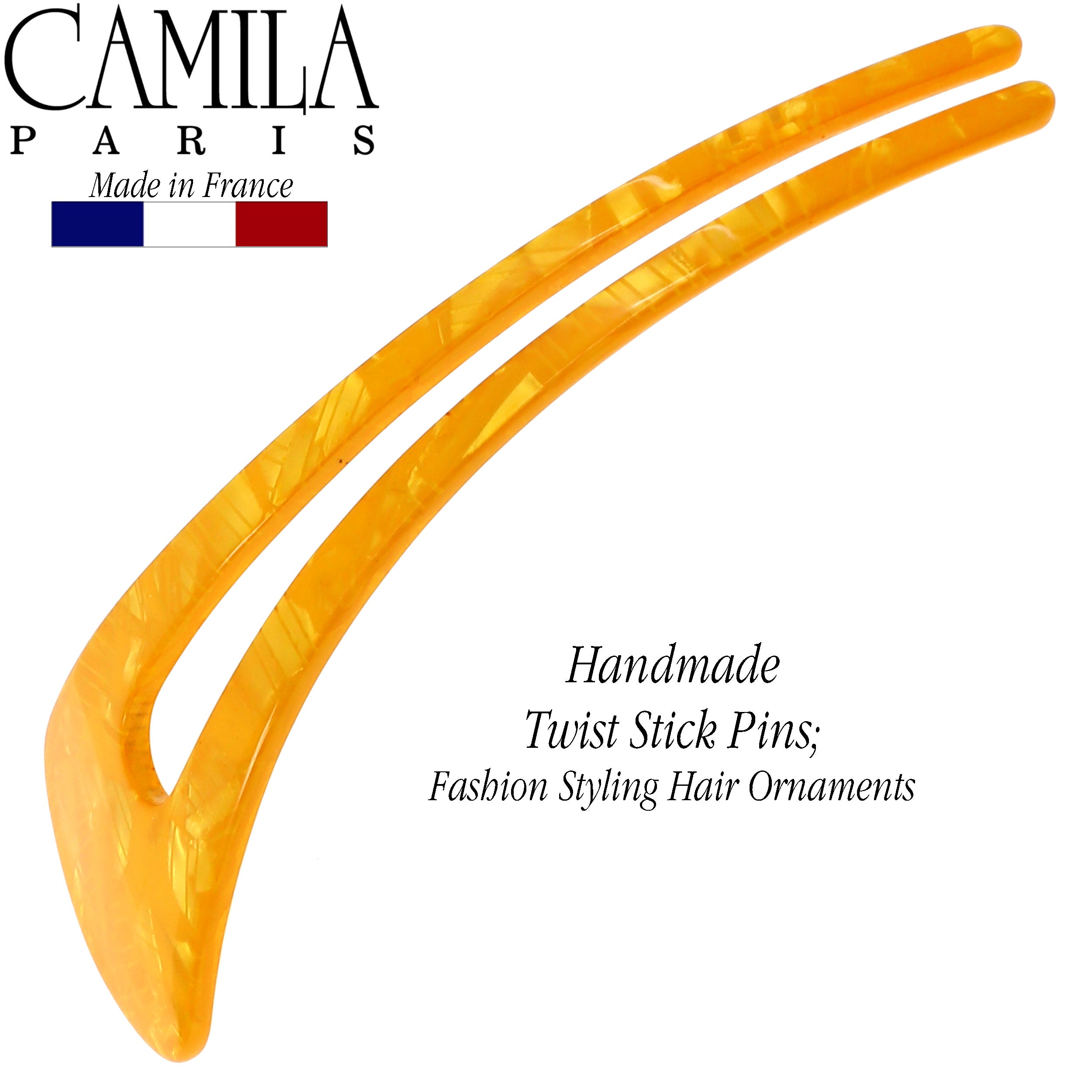 Camila Paris Hair Sticks Wishbone Curved
