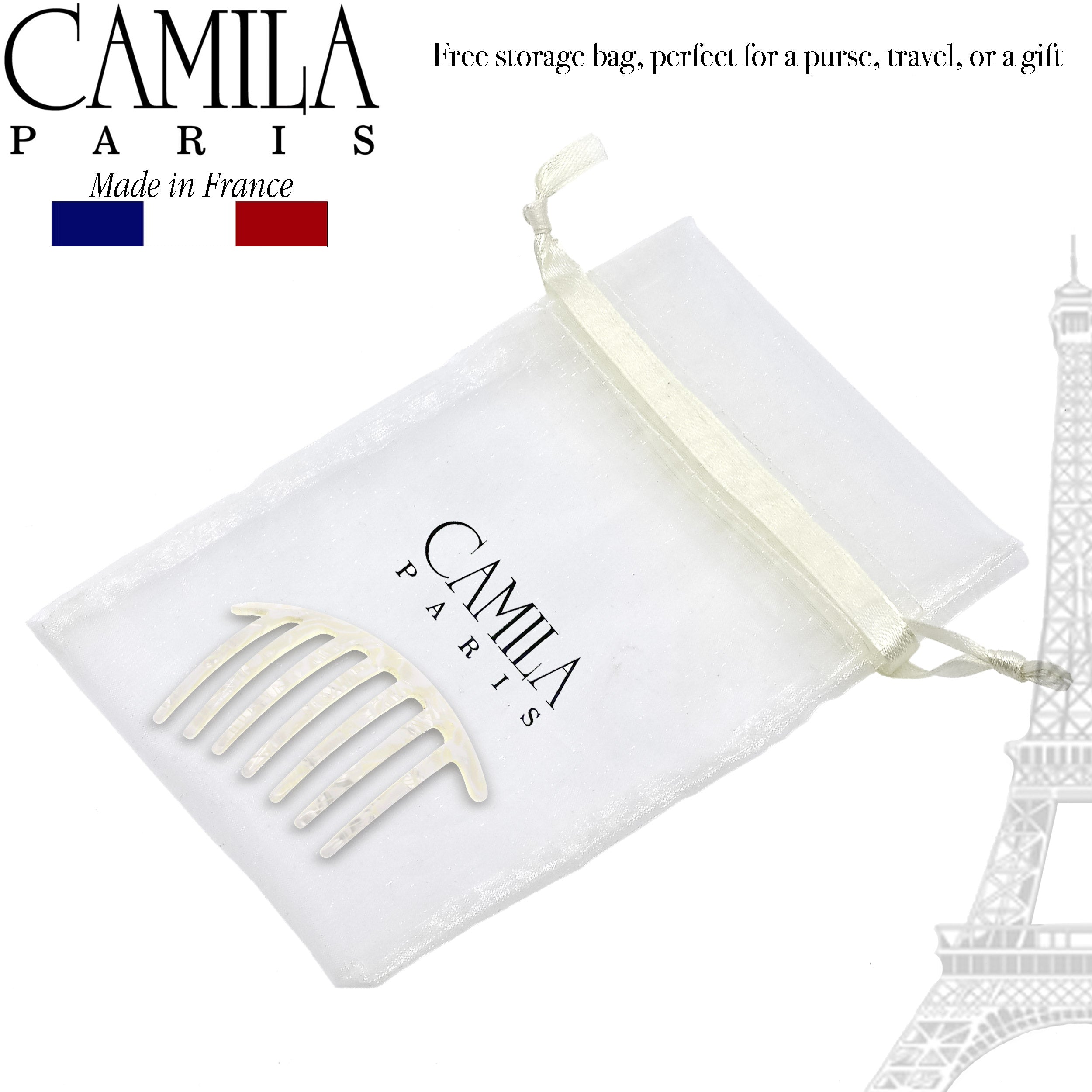 Camila Paris Hair Side Combs Large Handmade Rounded