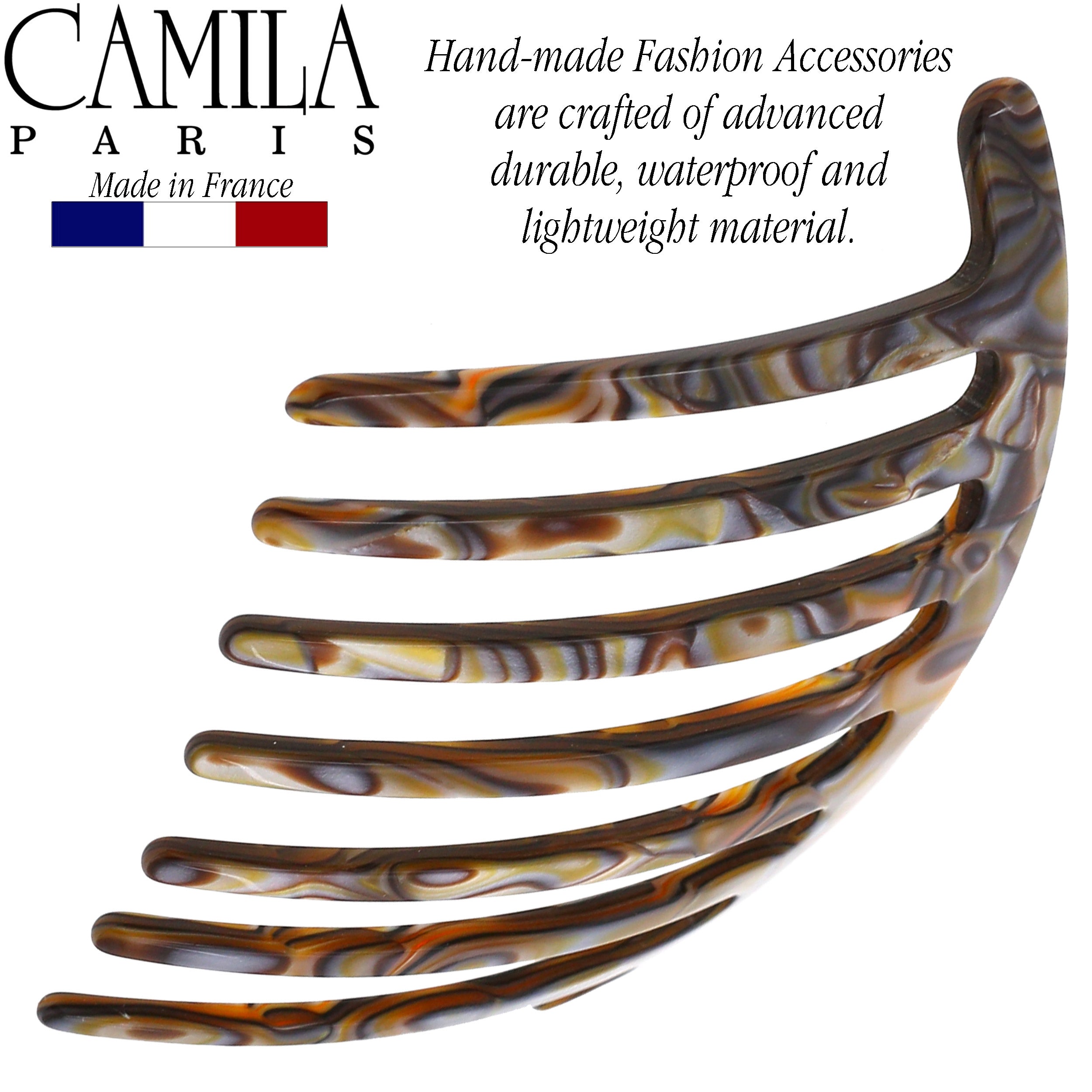 Camila Paris Hair Side Combs Large Handmade Rounded