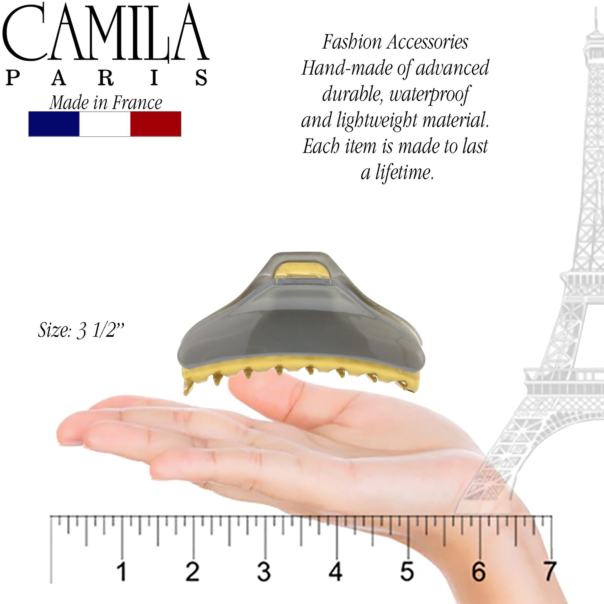 Camila Paris Hair Clips Two-Tone Spring Covered