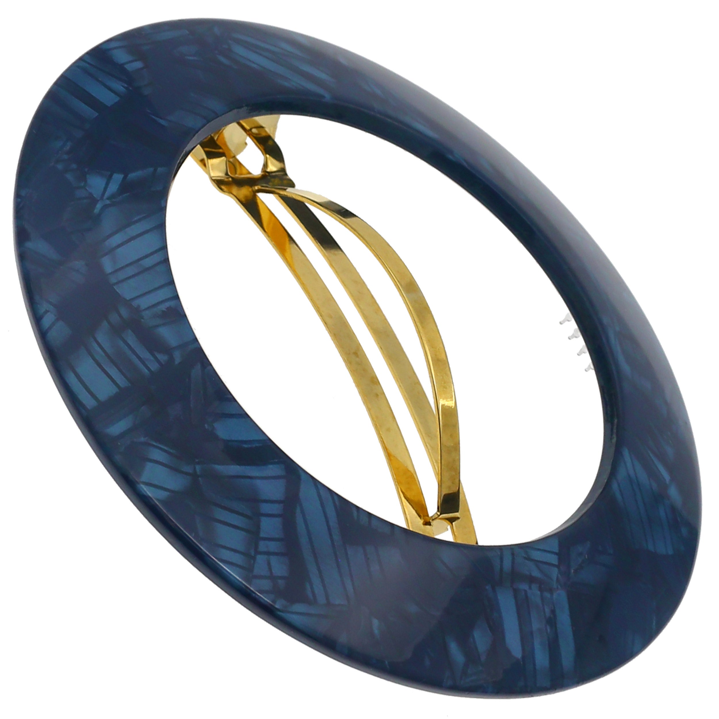 Camila Paris Handmade Automatic Round Halo Hair Barrette