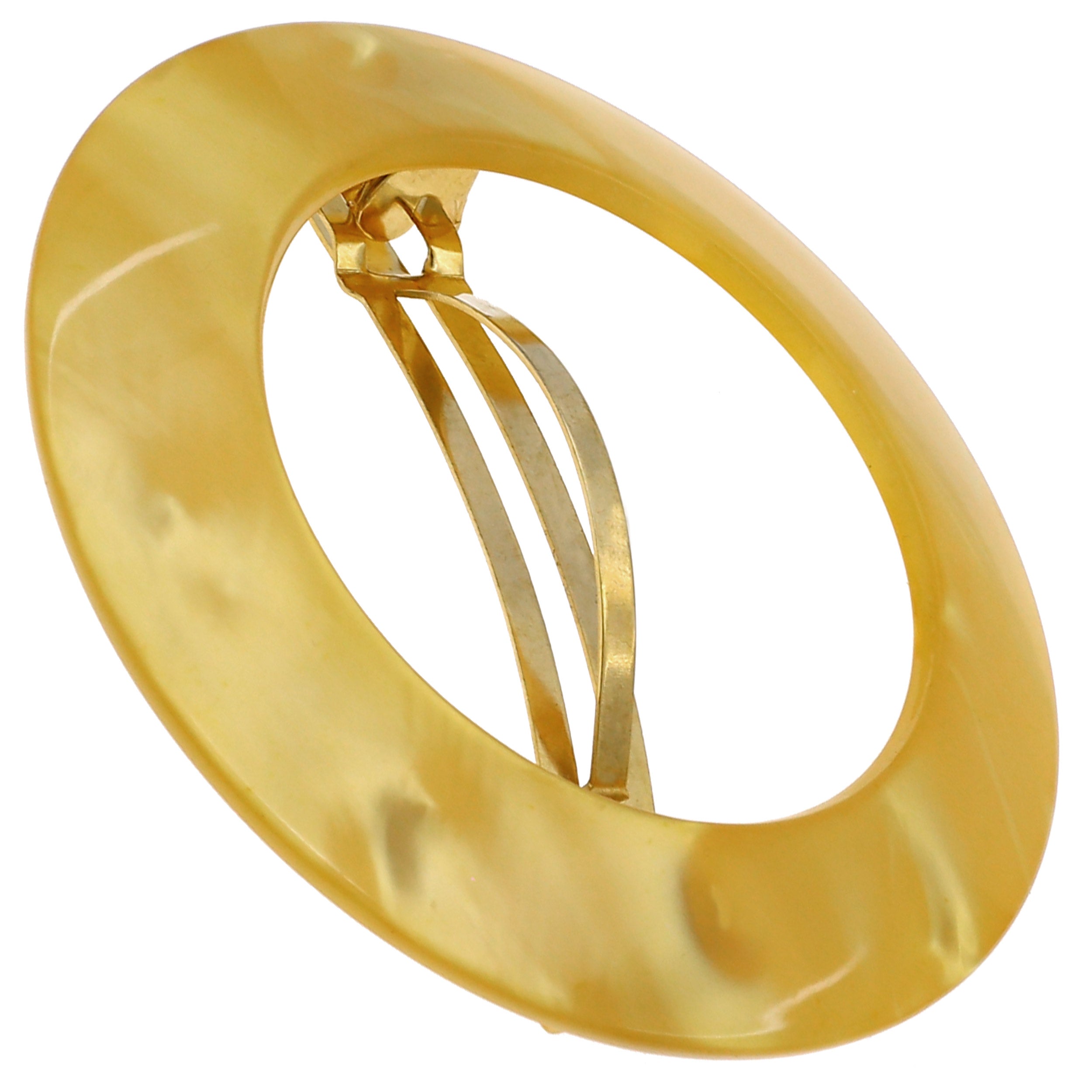 Camila Paris Handmade Automatic Round Halo Hair Barrette