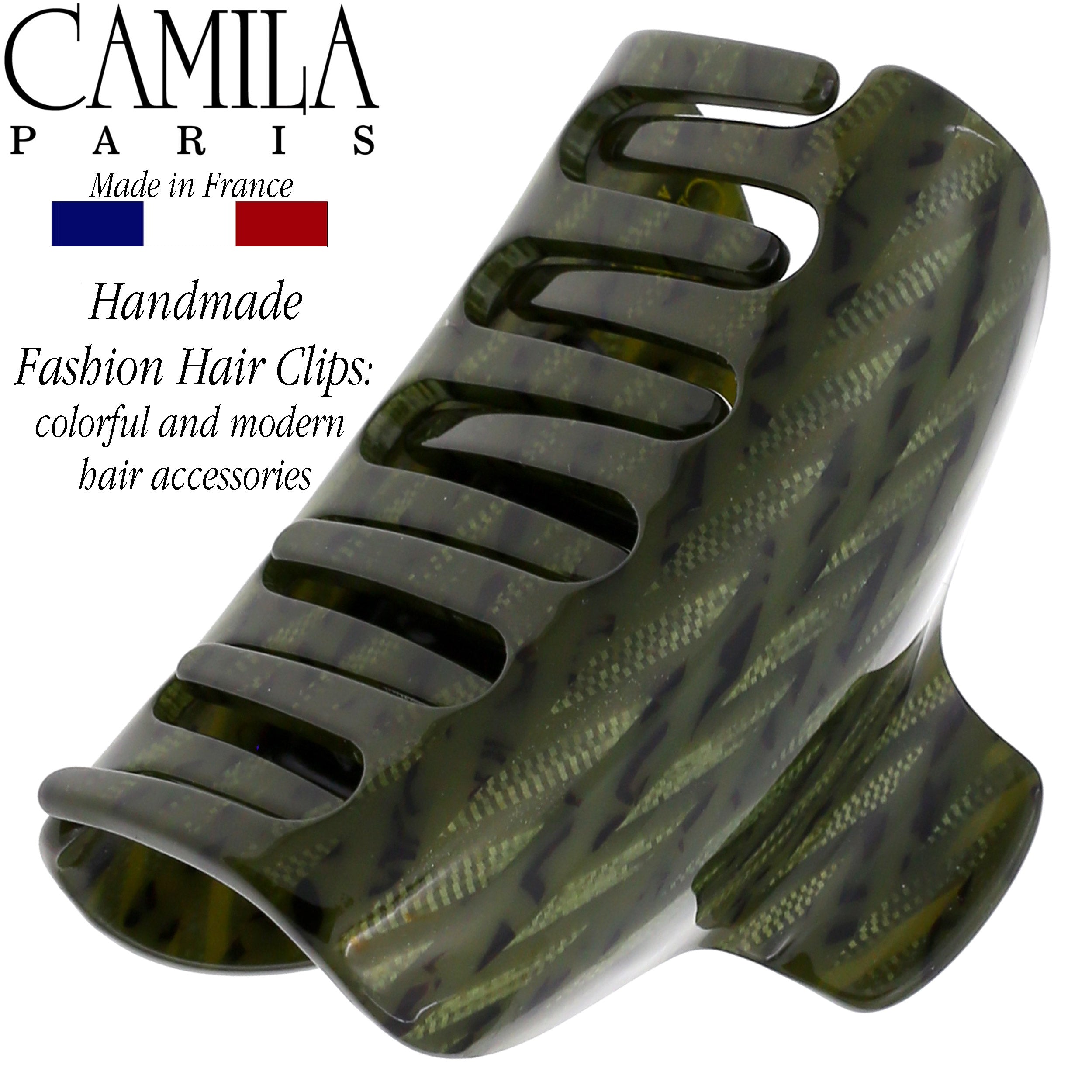 Camila Paris Hair Clips Classic Covered Spring