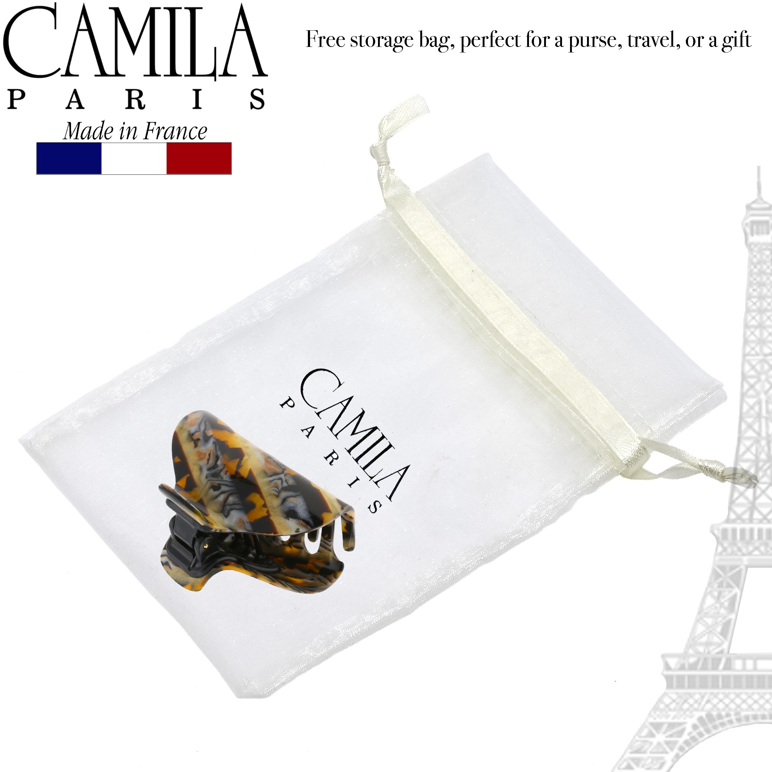 Camila Paris Hair Clips Classic Covered Spring