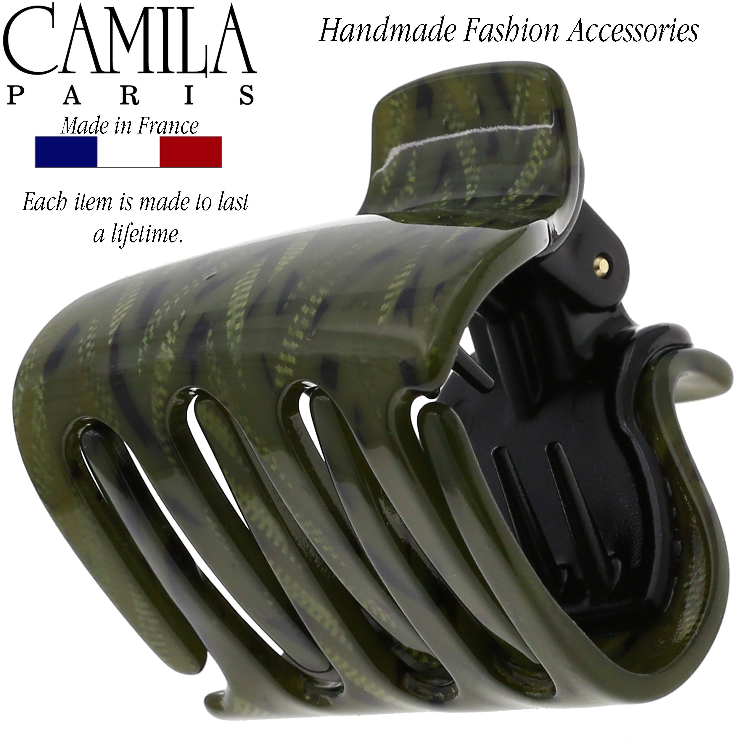 Camila Paris Hair Clips Classic Covered Spring