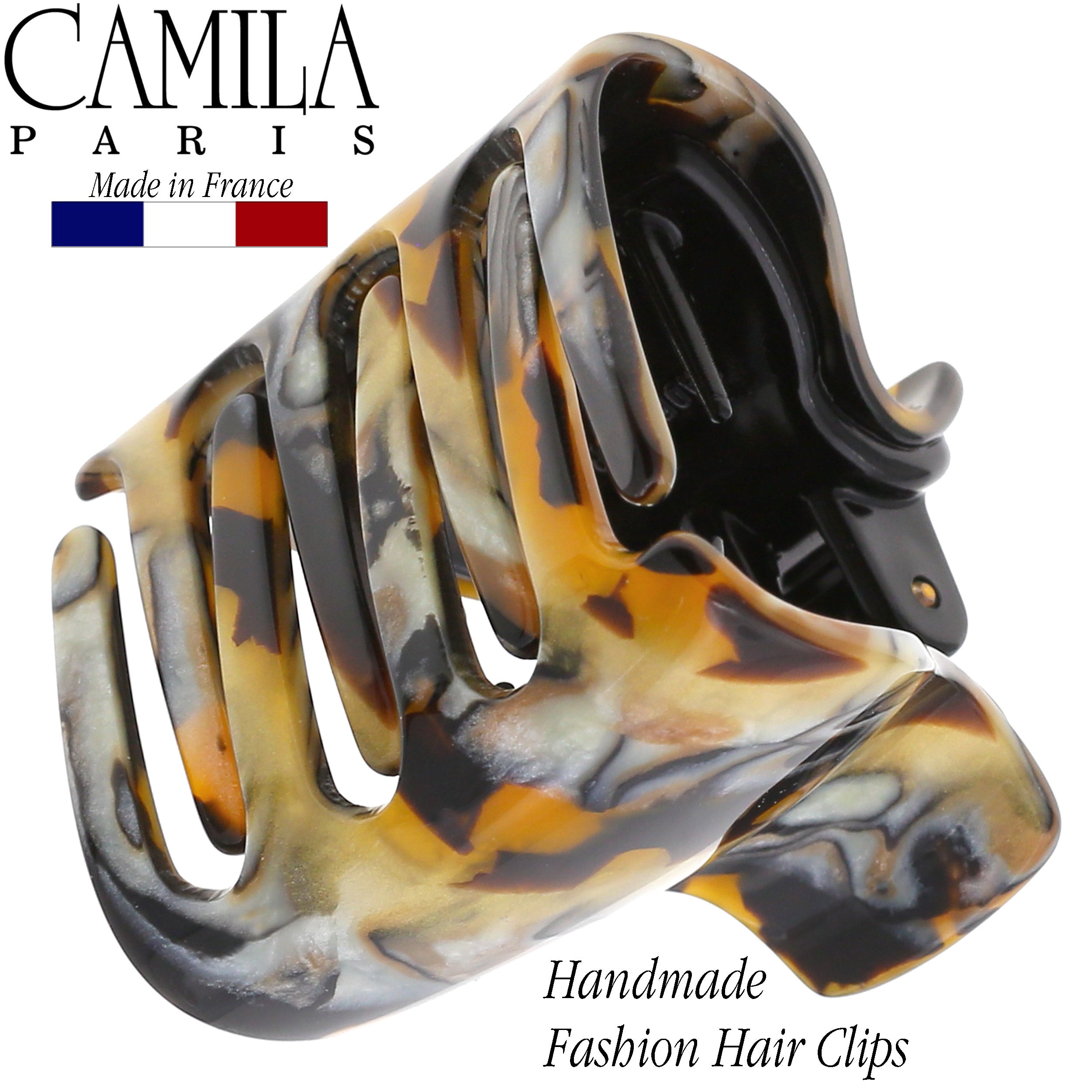 Camila Paris Hair Clips Classic Covered Spring