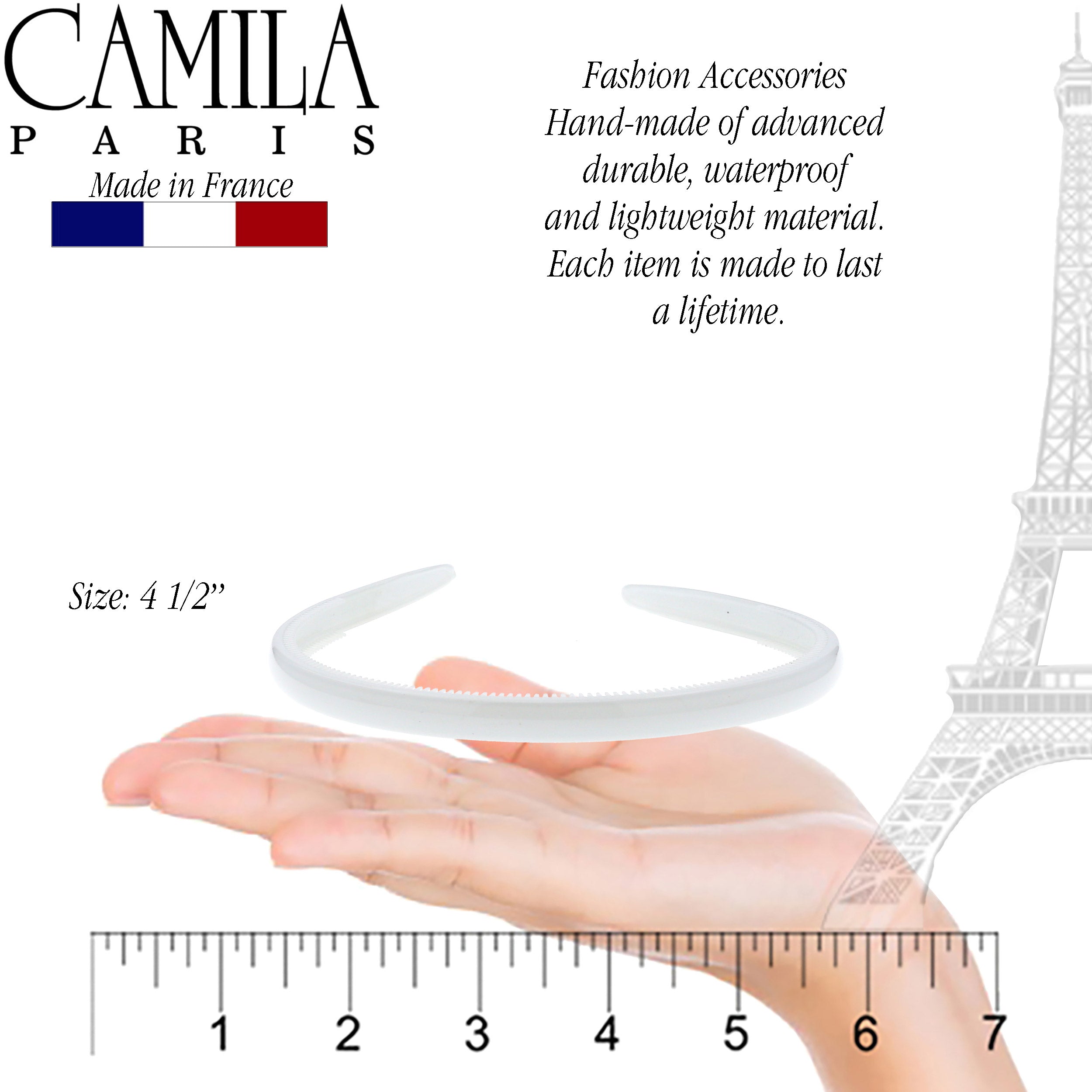 Camila Paris Headbands Classic Comfort Flexible - 0.35" Wide