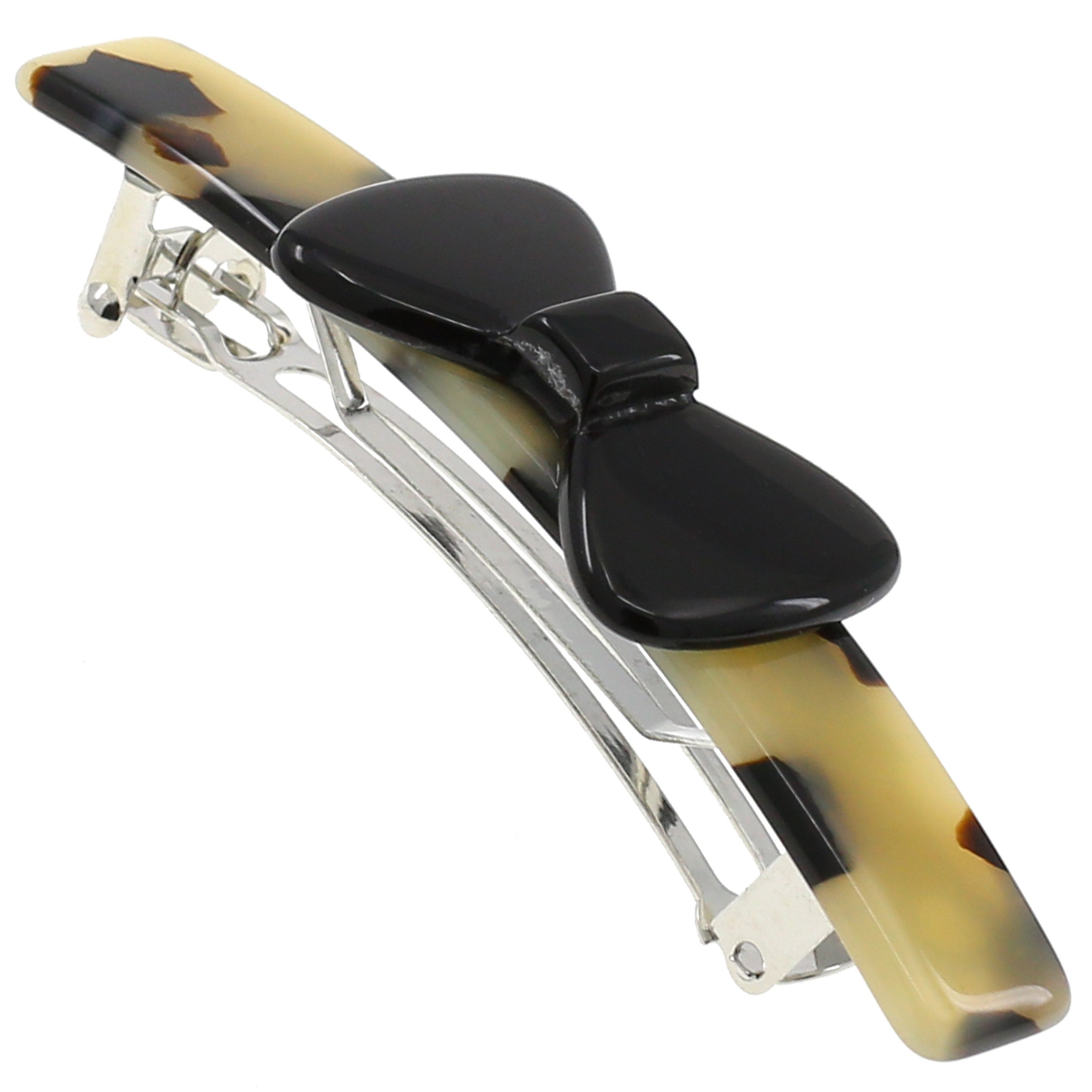 Camila Paris CP2244 Handmade Black French Hair Barrette Automatic