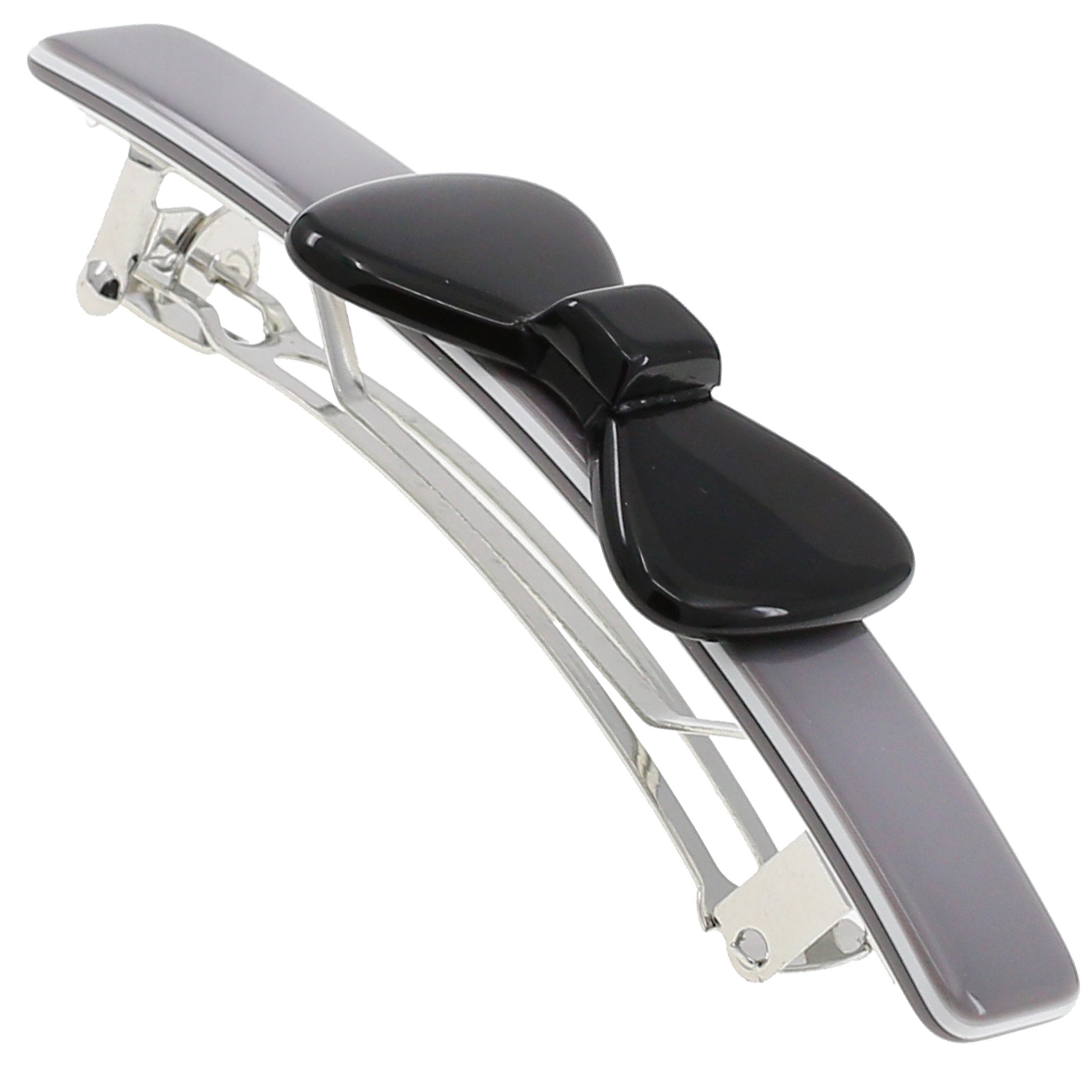 Camila Paris CP2244 Handmade Black French Hair Barrette Automatic