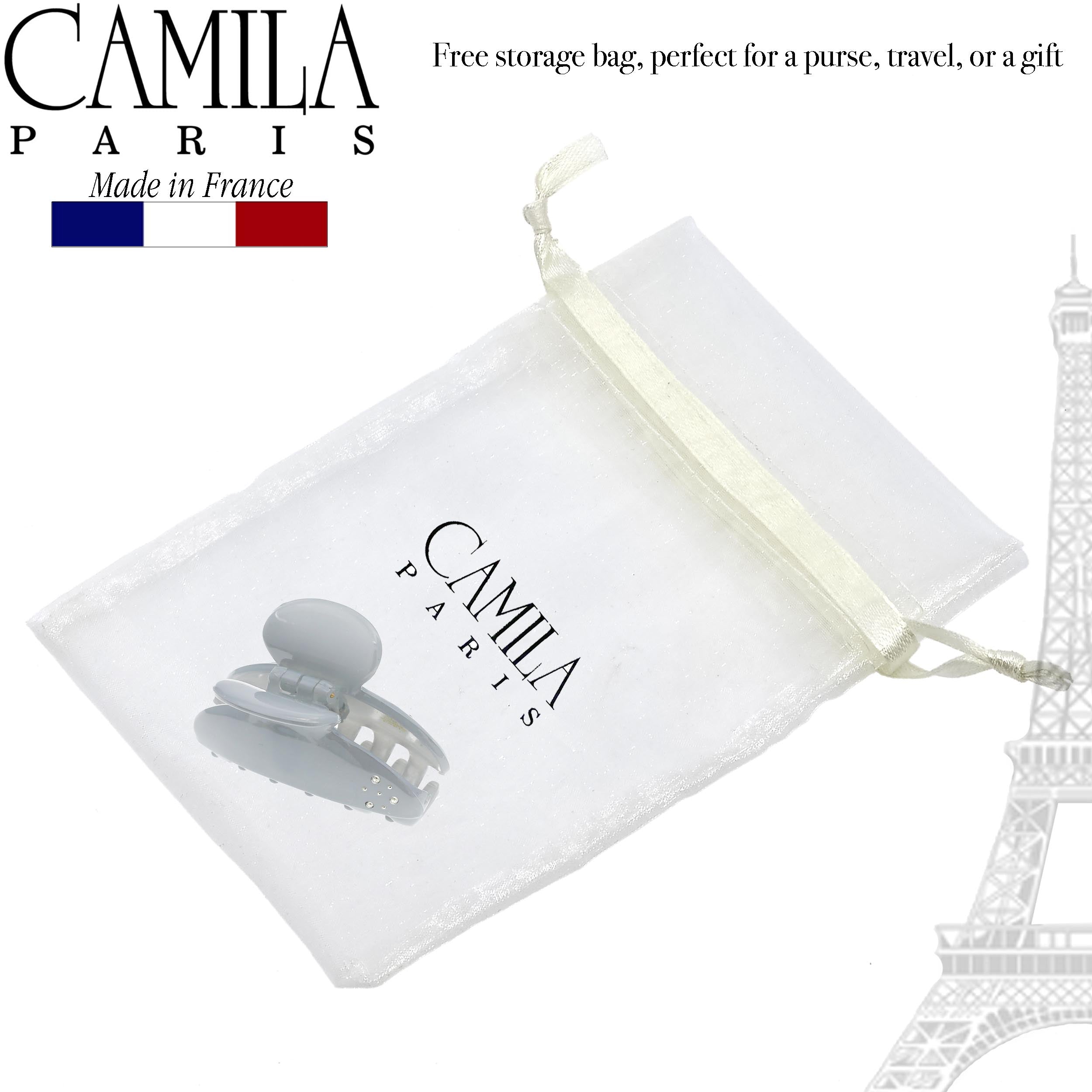 Camila Paris French-Made Hair Claw Clips for Thick Volume with Swarovski Crystals