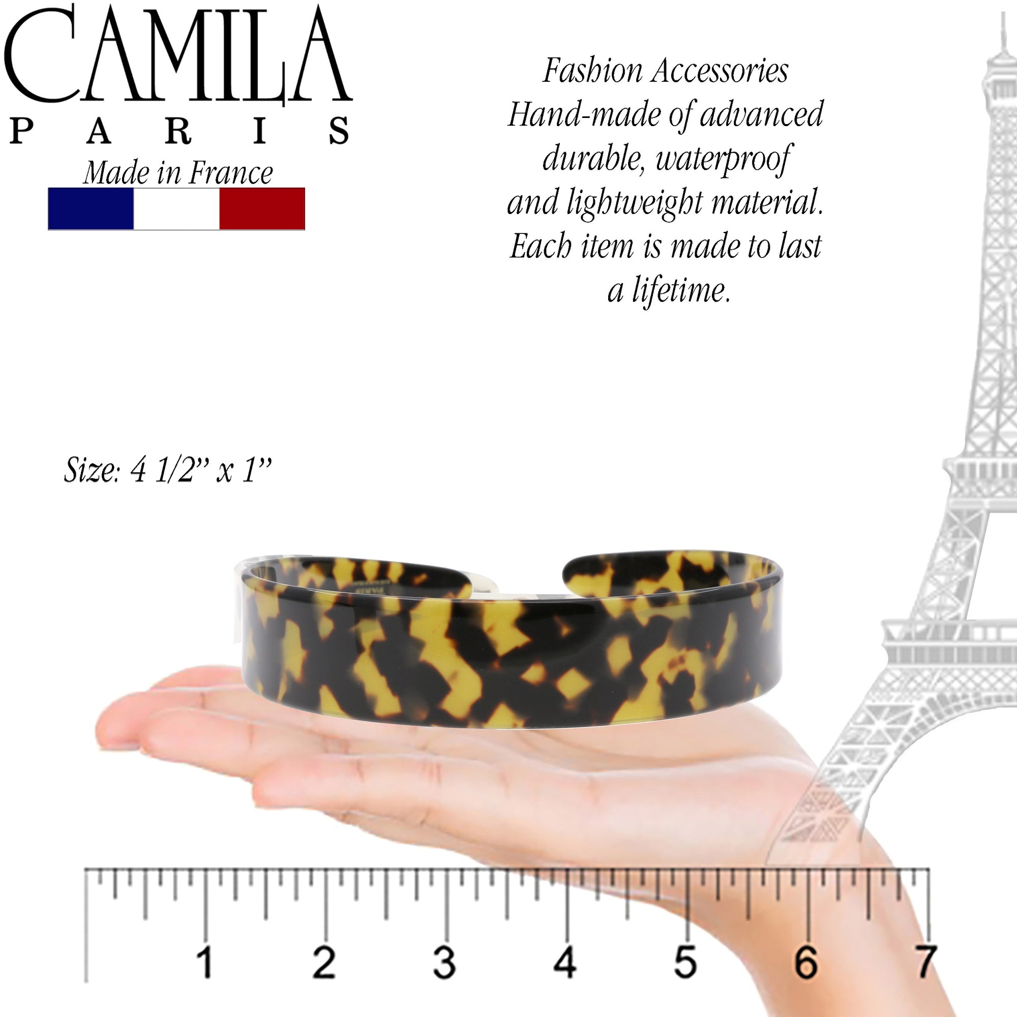 Camila Paris Headbands Classic Flat Flexible - 1" Wide