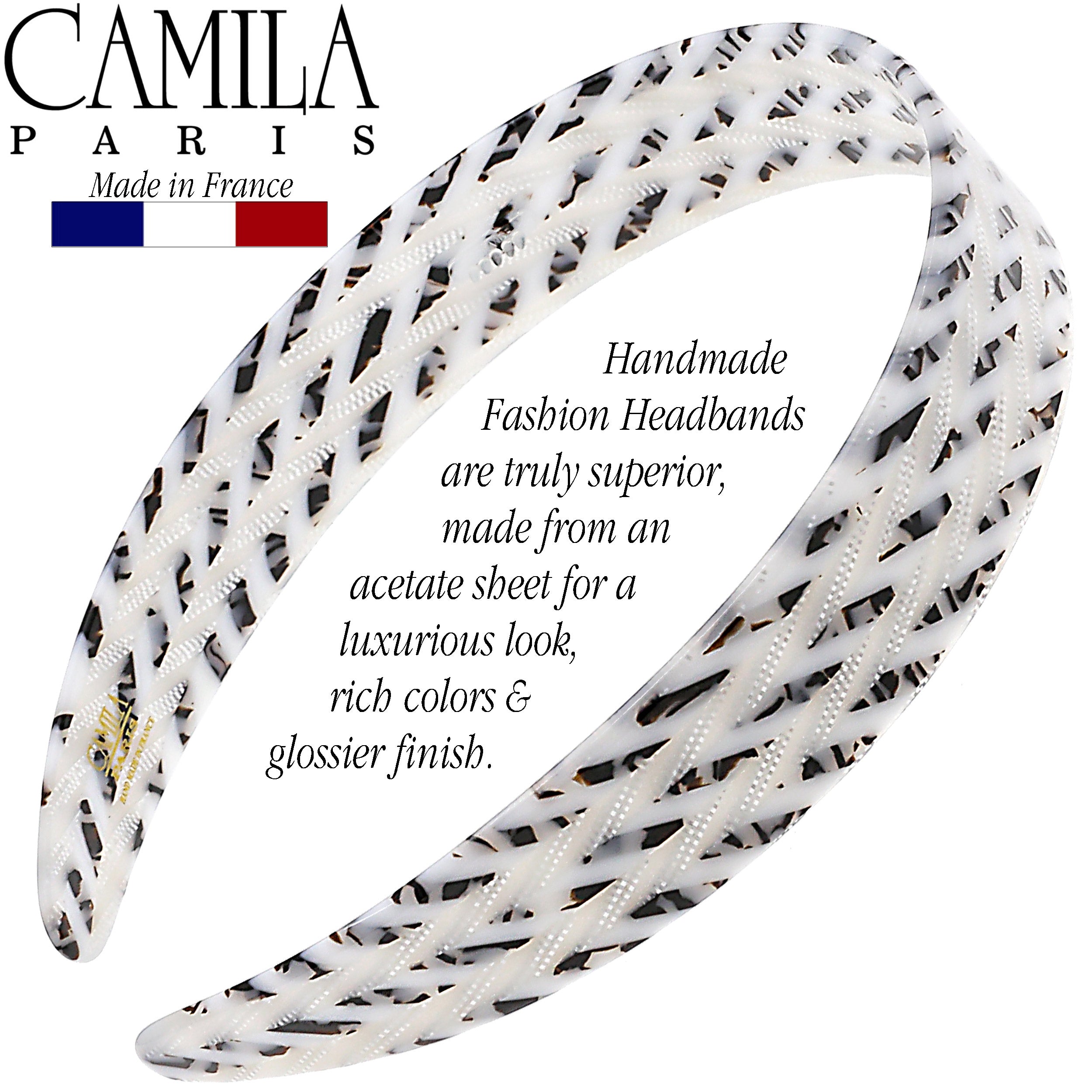 Camila Paris Headbands Classic Flat Flexible - 1" Wide