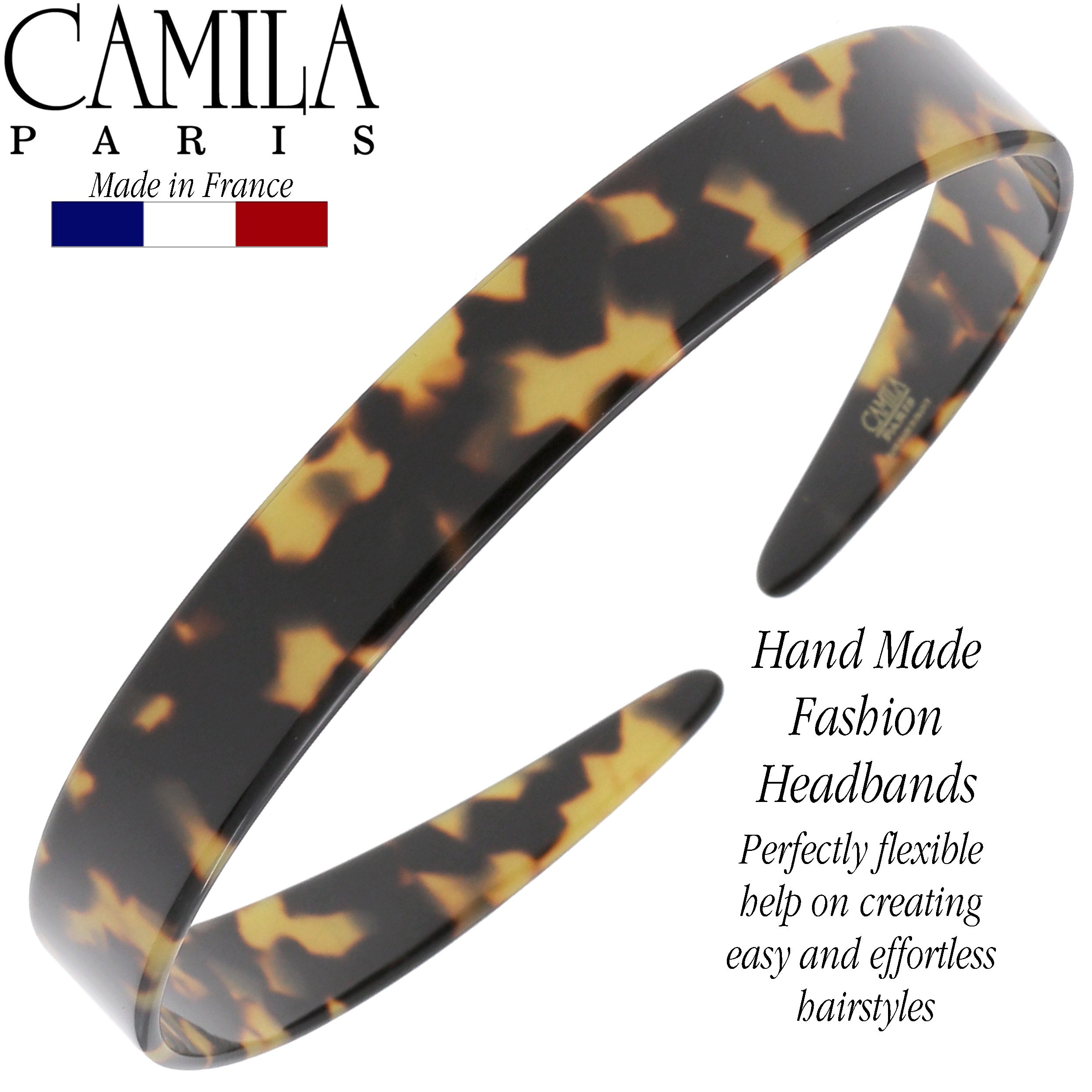 Camila Paris Headbands Classic Flat Flexible - 0.625" Wide