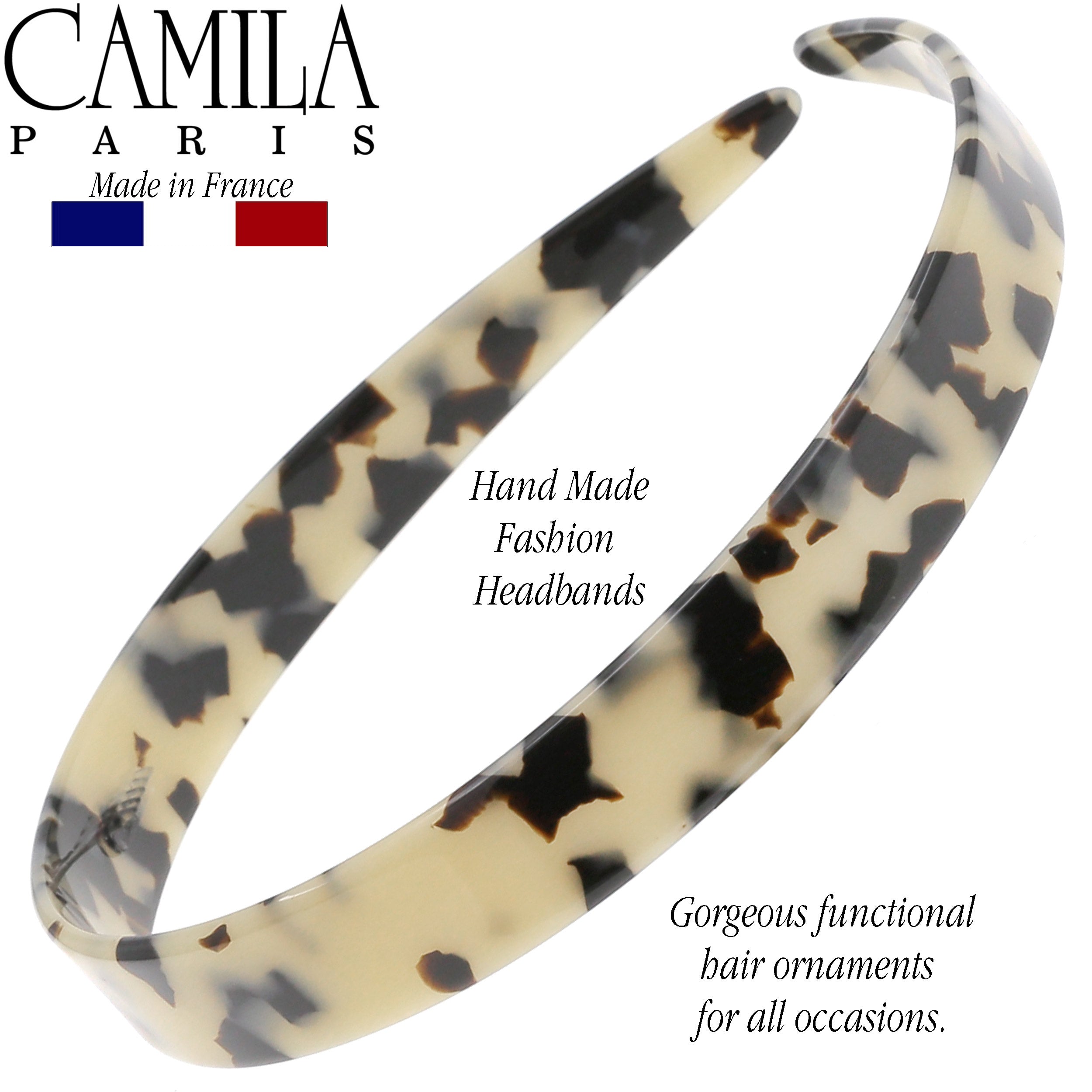 Camila Paris Headbands Classic Flat Flexible - 0.625" Wide