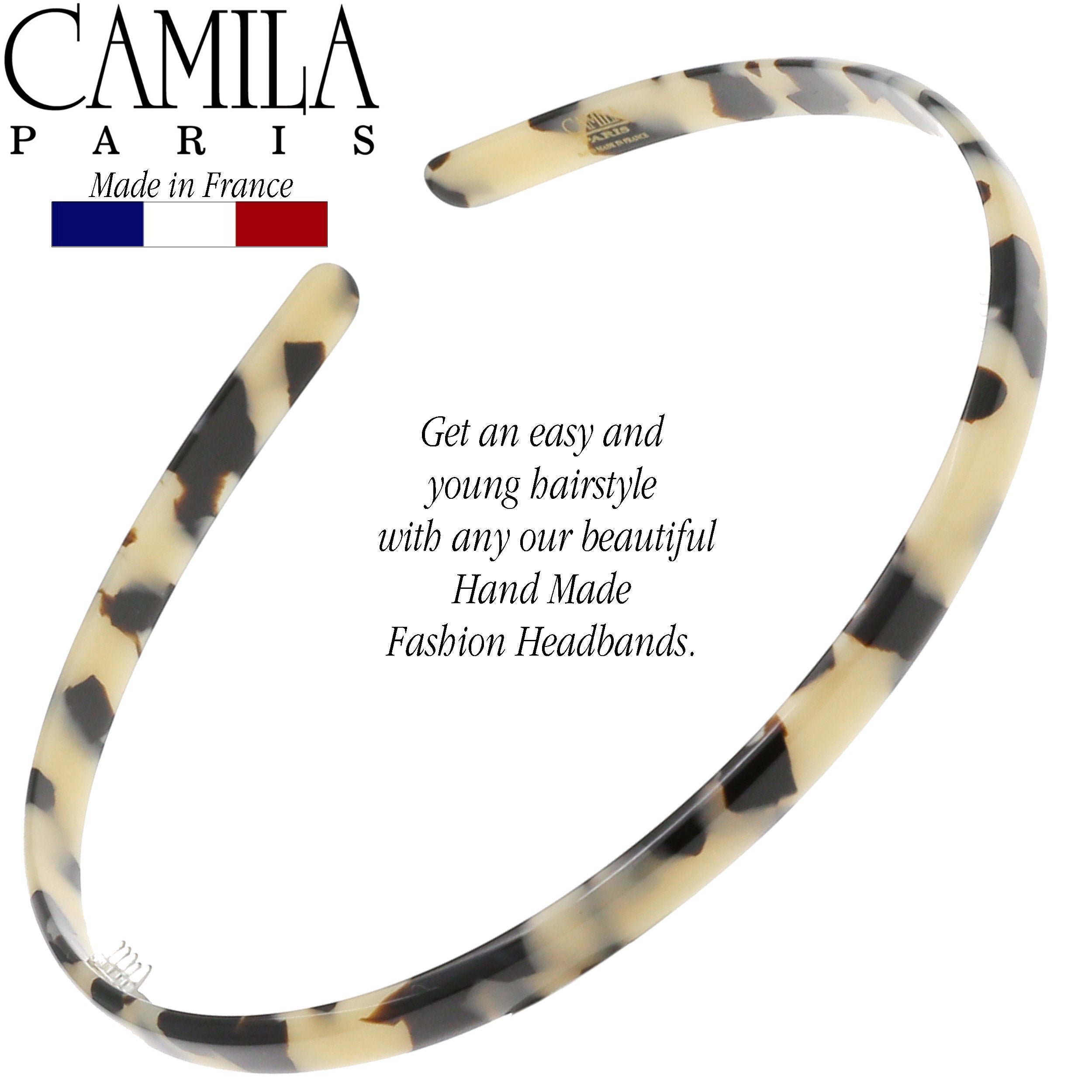 Camila Paris Headbands Classic Flat Flexible - 0.25" Wide