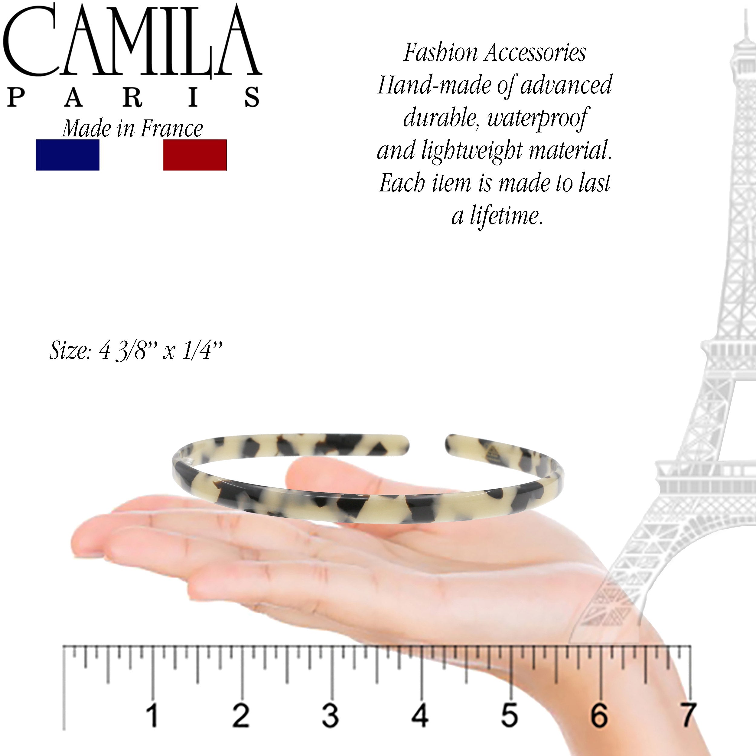 Camila Paris Headbands Classic Flat Flexible - 0.25" Wide