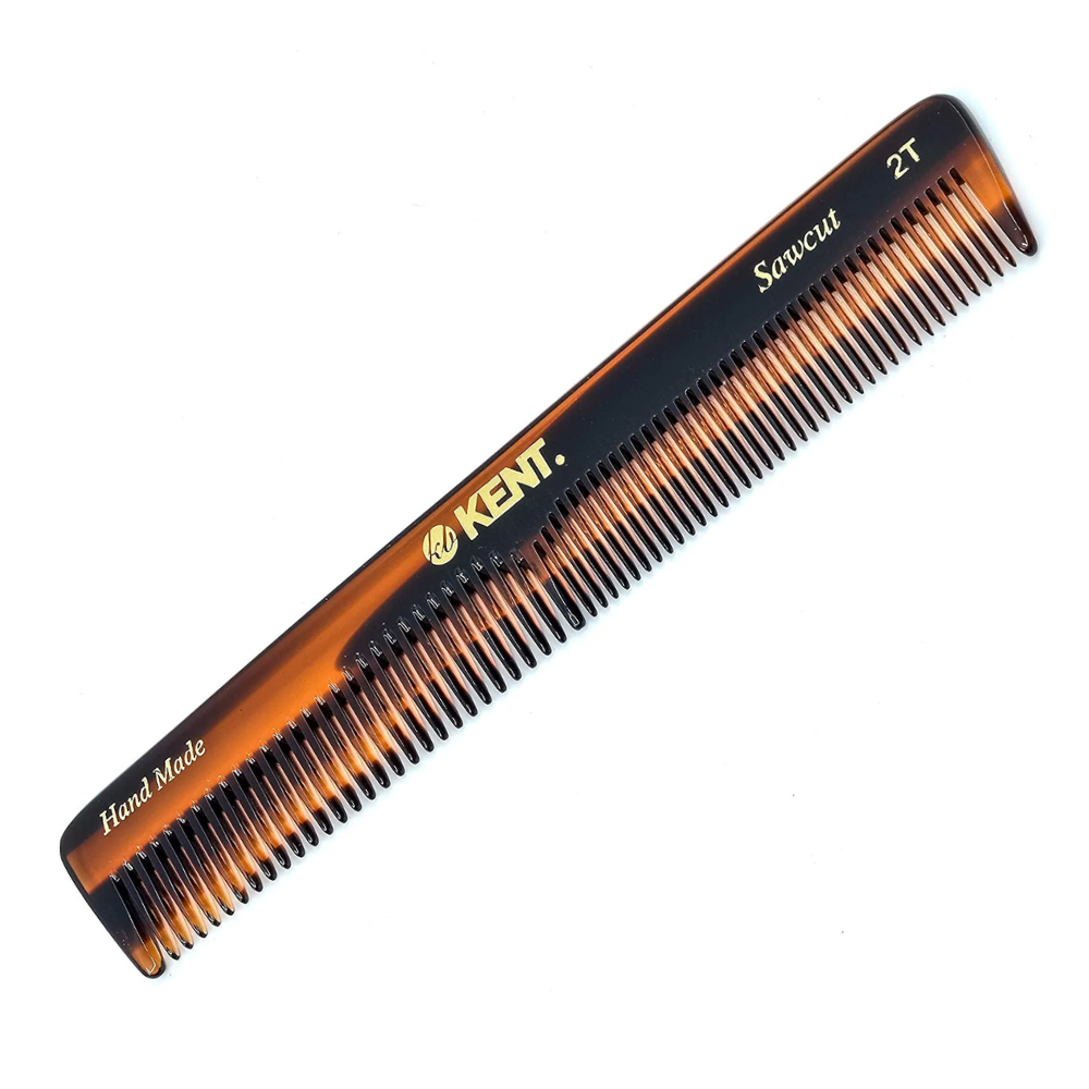 Kent 2T 6 Inch Handmade Coarse / Fine Double Tooth Hair Dressing Comb