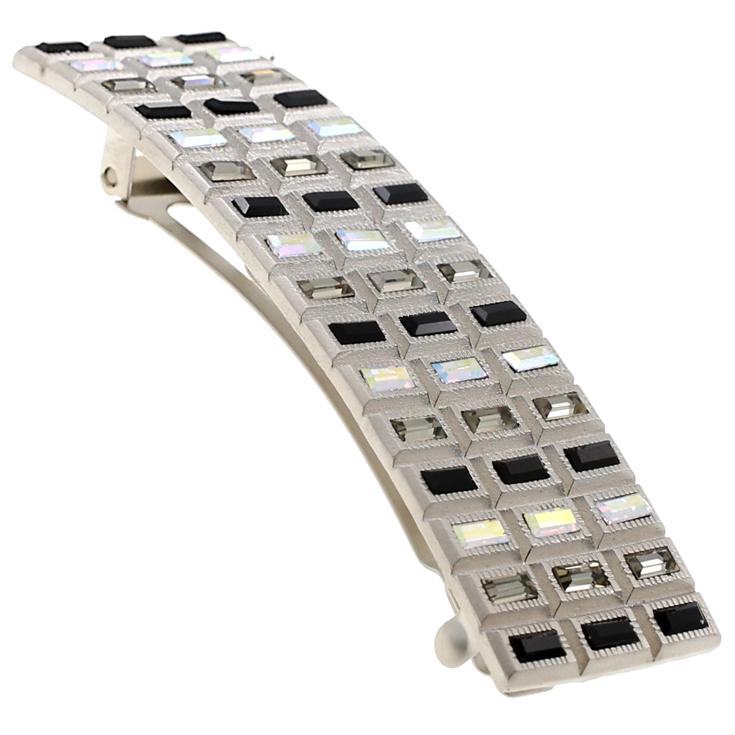 Camila Paris Hair Barrettes Swarovski Encrusted Rectangular