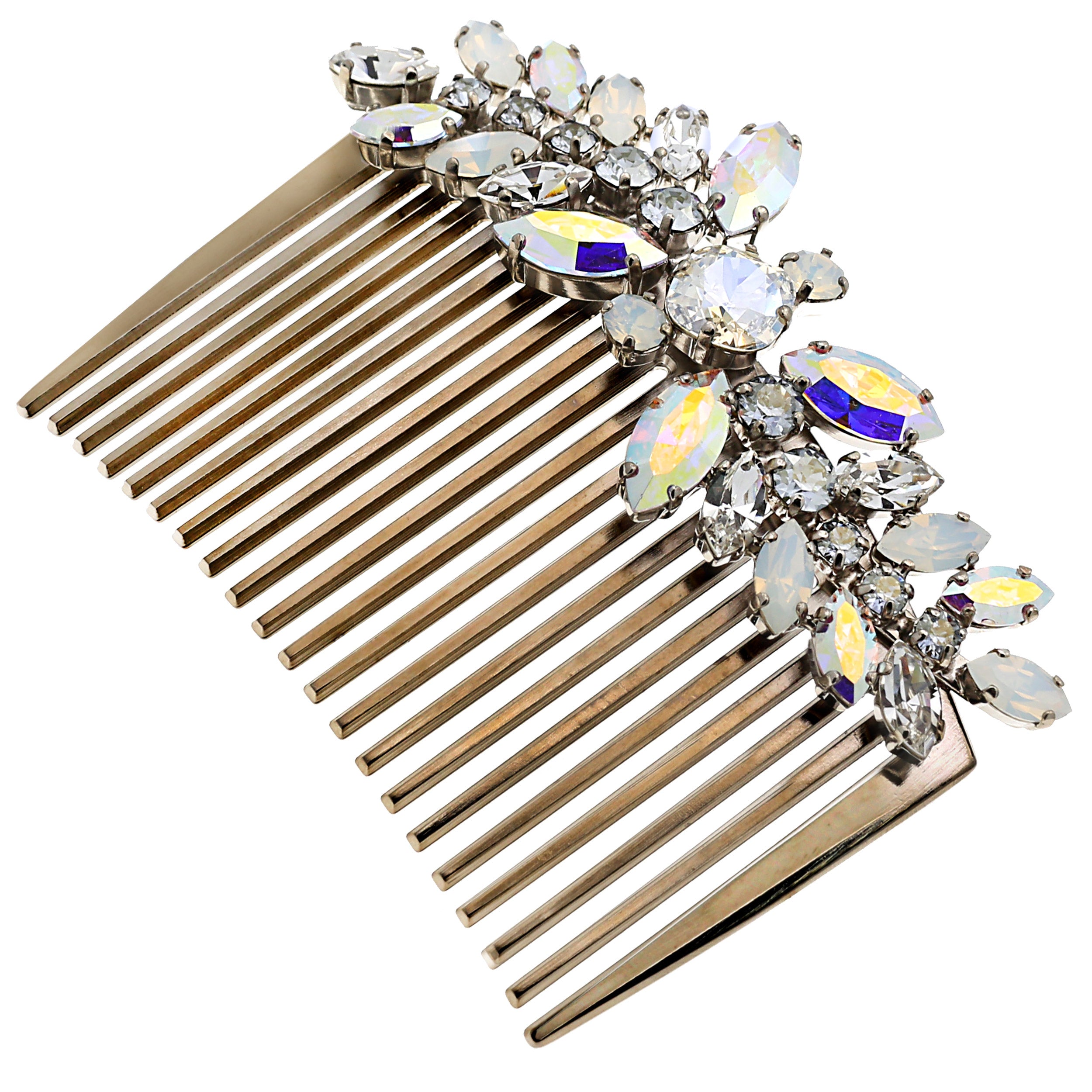 Gia Alessandra GA264 Italian Handmade Hair Combs Swarovski Crystals