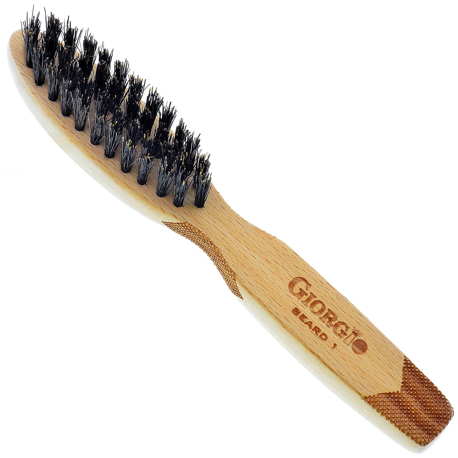Giorgio Men’s Beard & Mustache Brush 100% Natural Boar Bristle