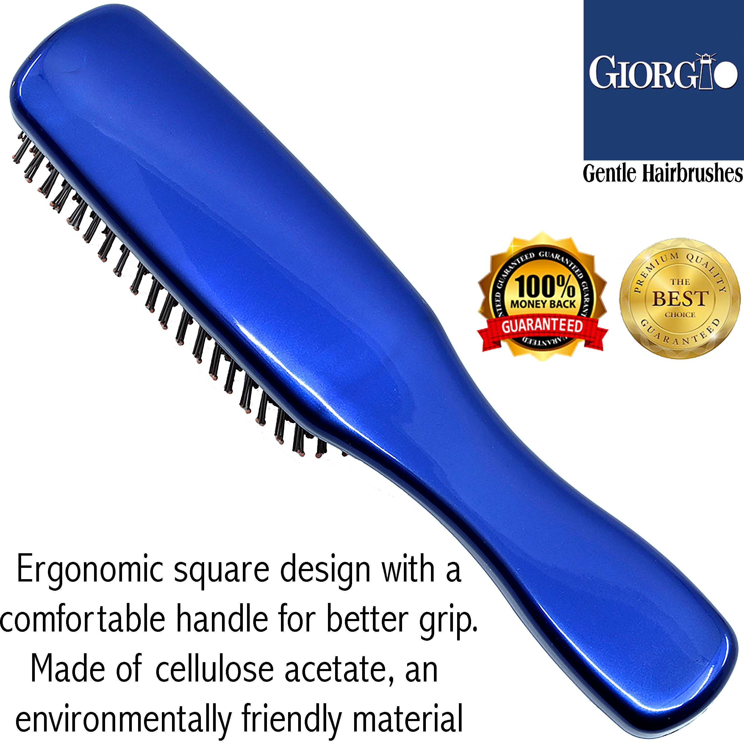 Giorgio Gentle Detangling Soft Scalp Sensitive Hair Brush