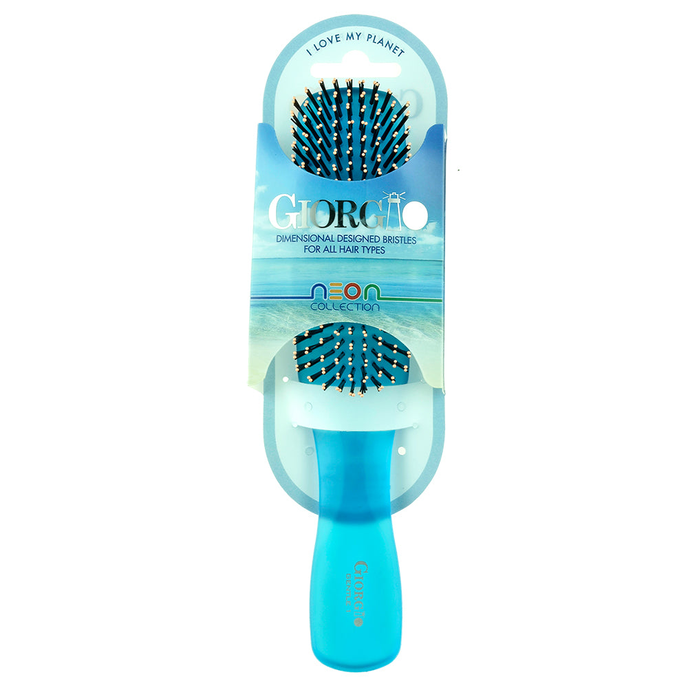 Giorgio GION1-2B Set Blue Gentle Sensitive Touch Detangle Hair Brush