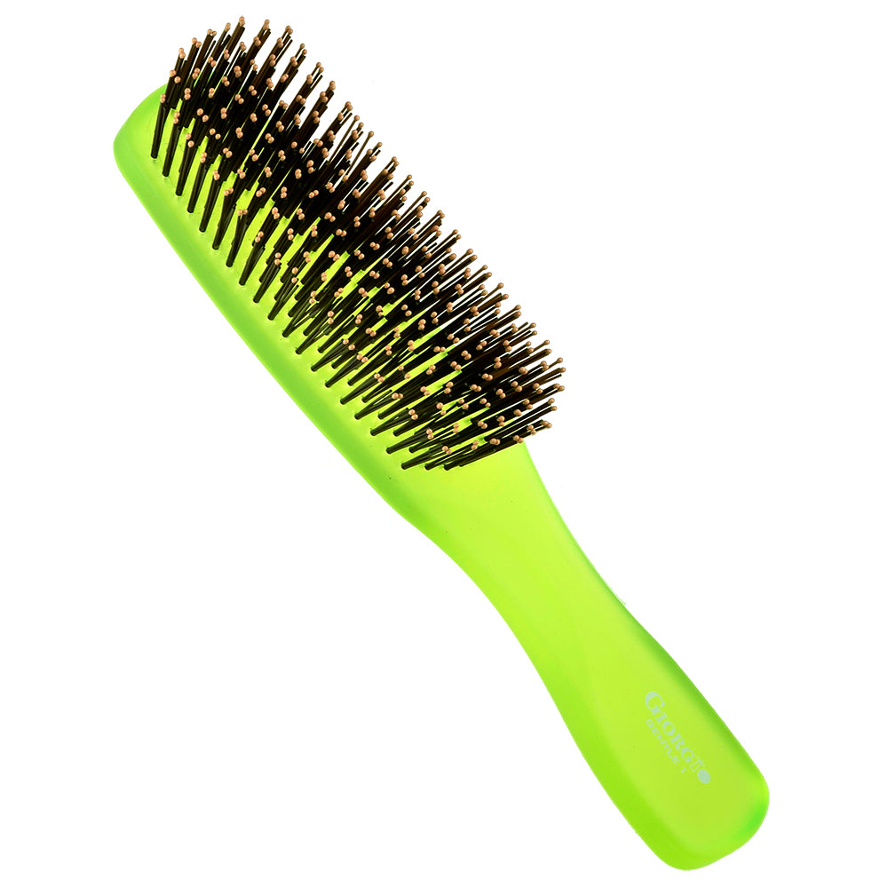 Gentle Neon Nylon Bristle Scalp Sensitive Hair Brush Set
