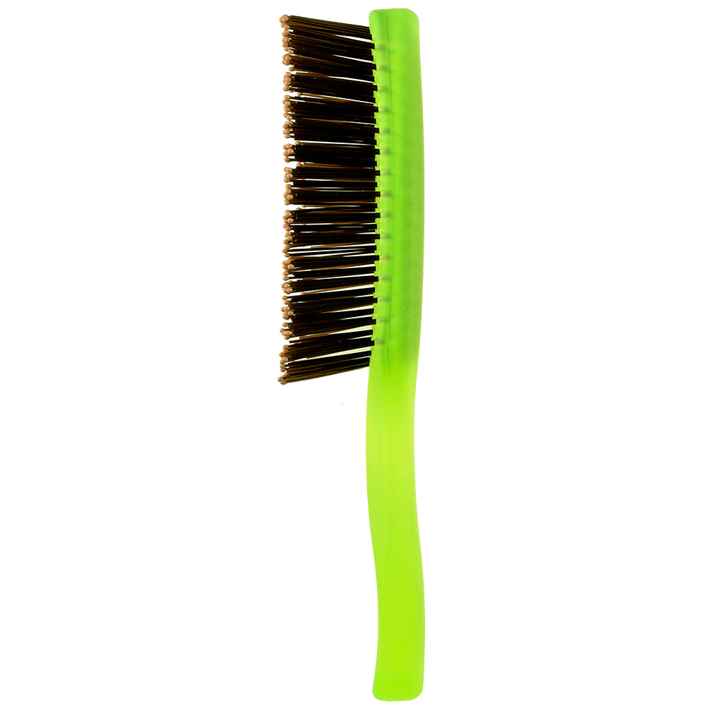 Gentle Neon Nylon Bristle Scalp Sensitive Hair Brush Set