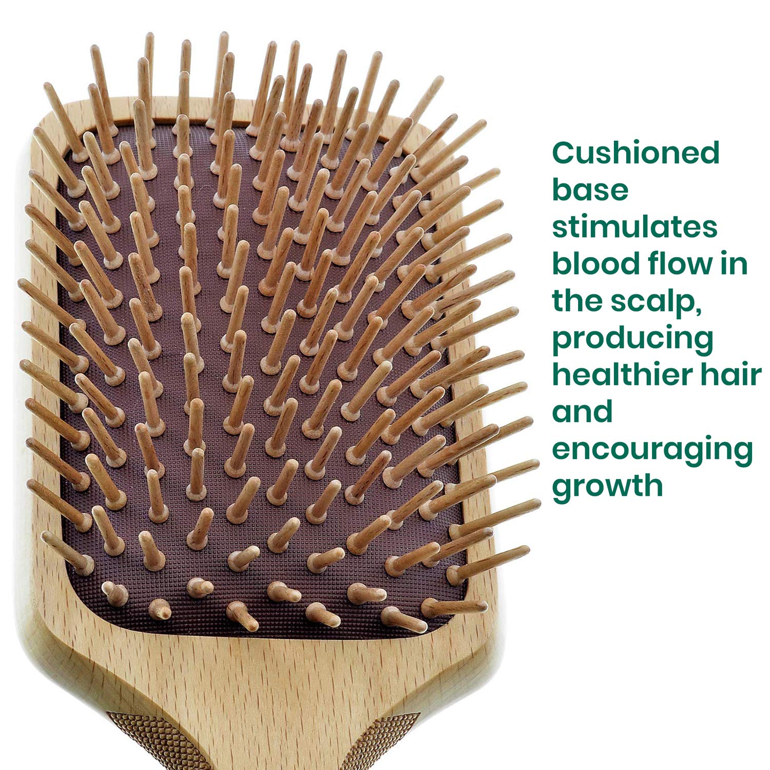 Naturals Wood Bristle Detangling Paddle Hair Brush