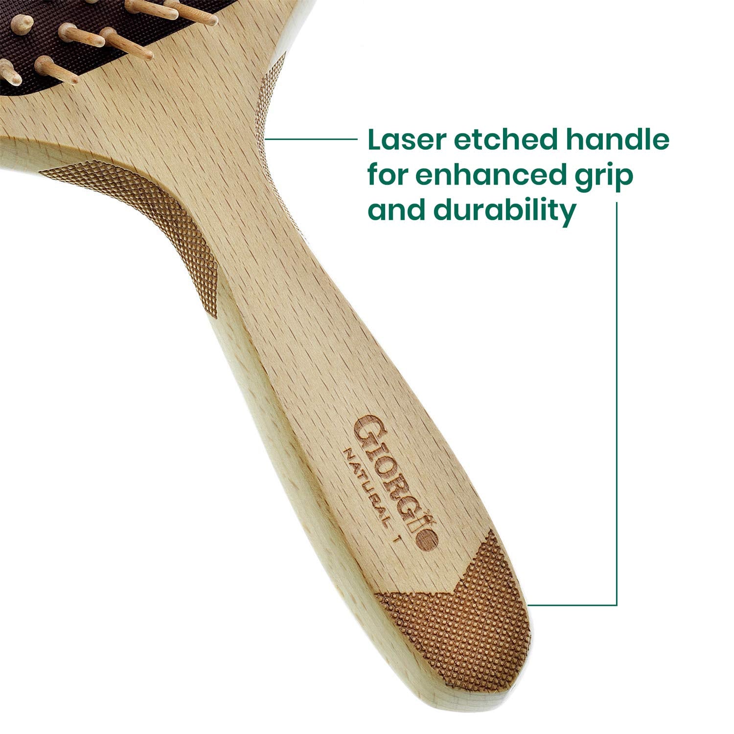 Naturals Wood Bristle Detangling Paddle Hair Brush