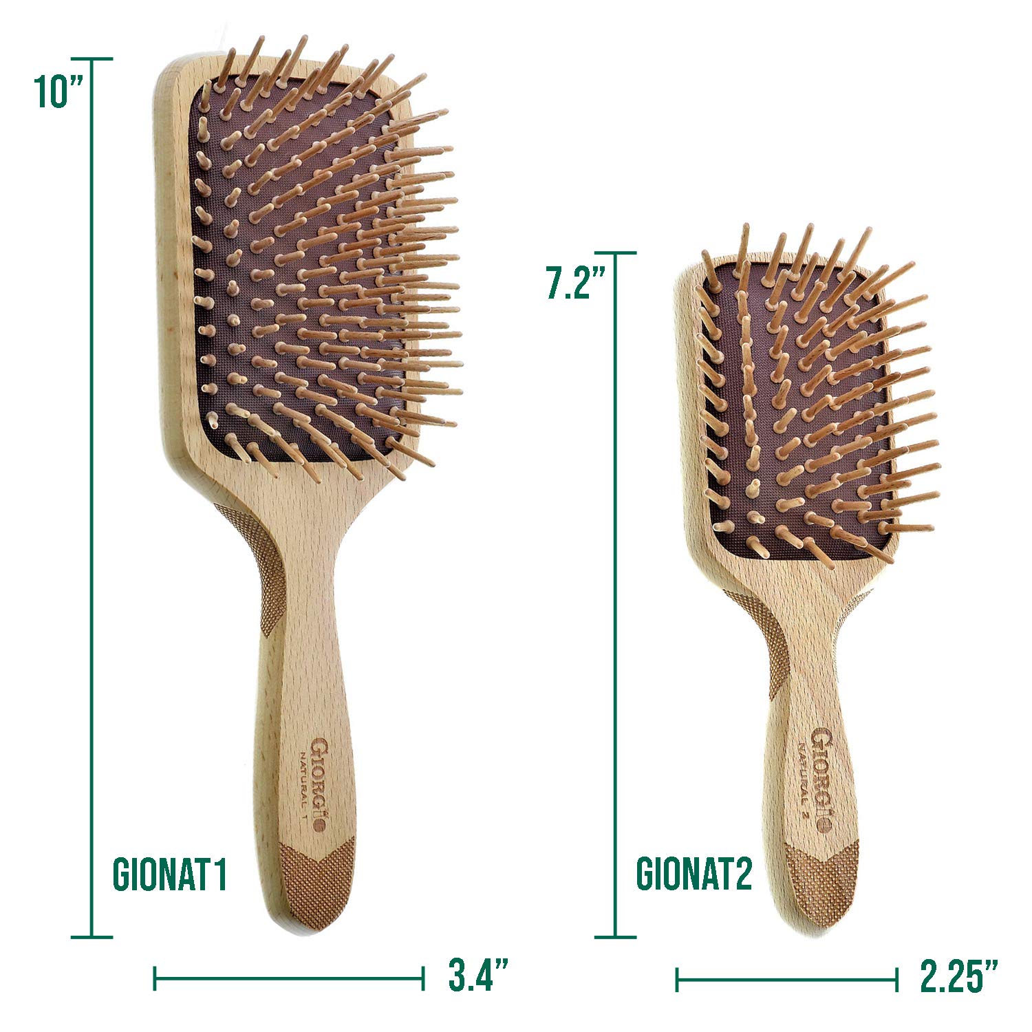 Naturals Wood Bristle Detangling Paddle Hair Brush