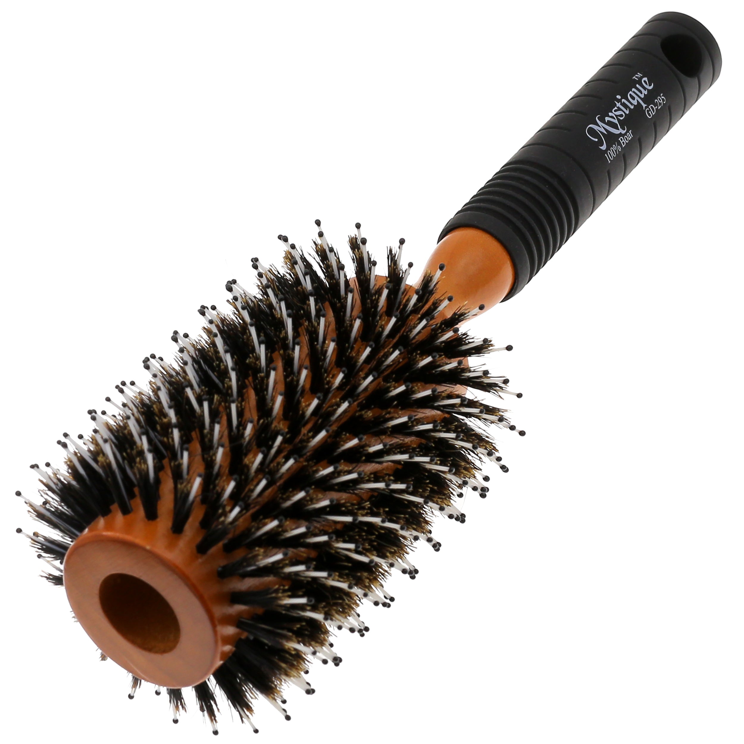 Medium Porcupine Style Round Hair Brush with Rubber Handle