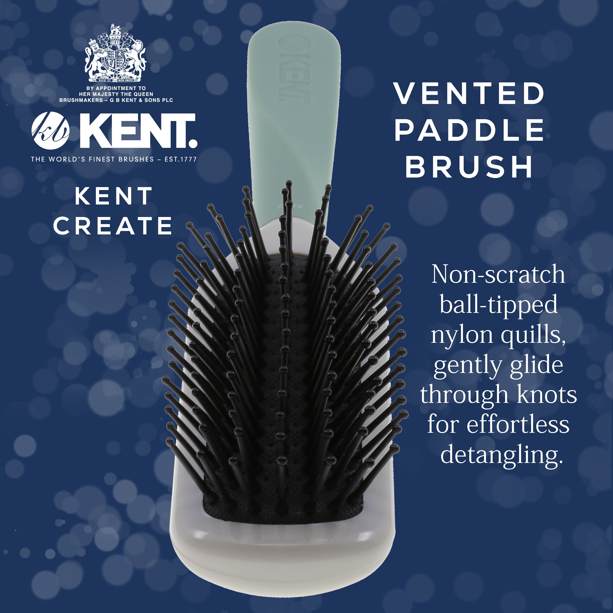 "Create" Vented Cushion Paddle Hair Brush