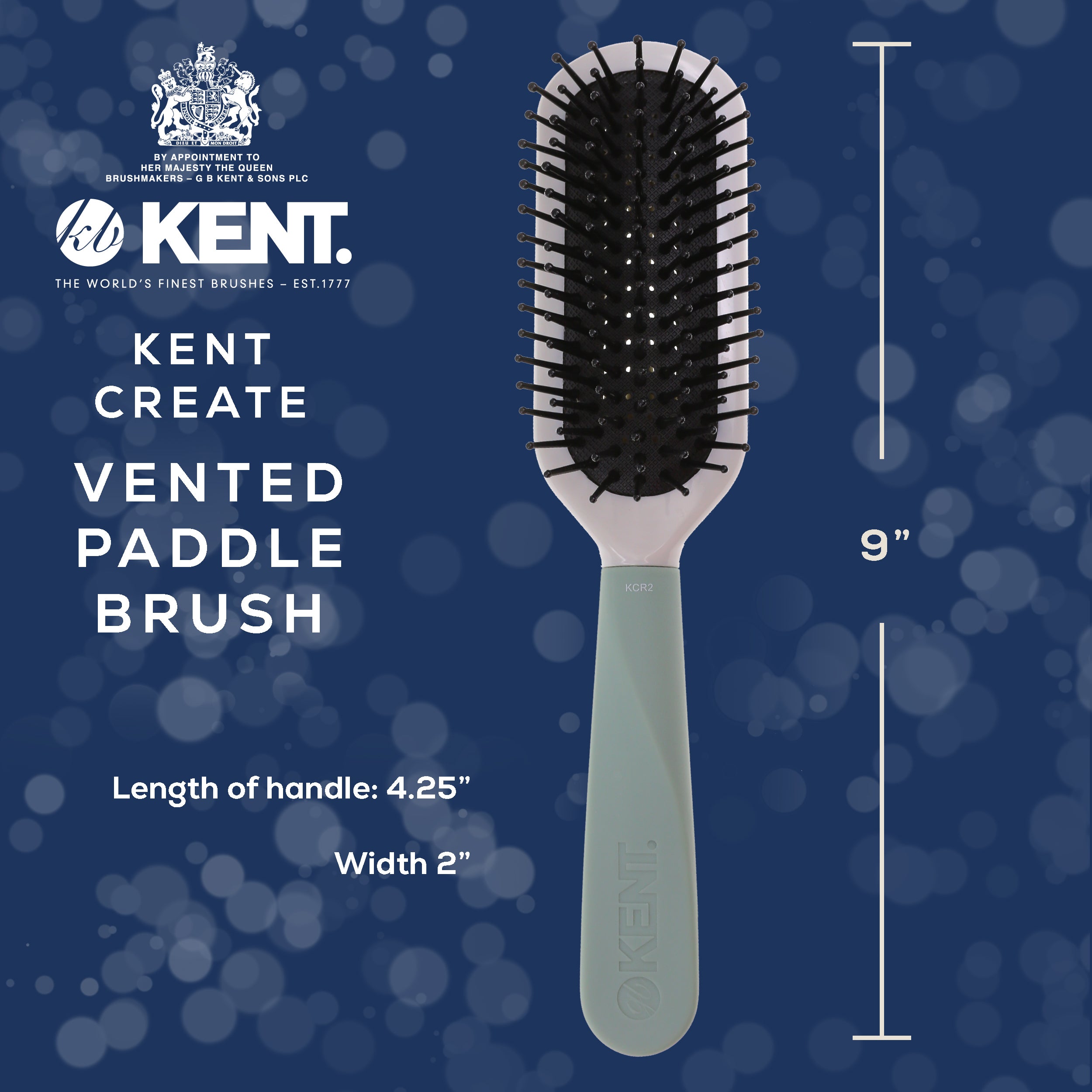 "Create" Vented Cushion Paddle Hair Brush