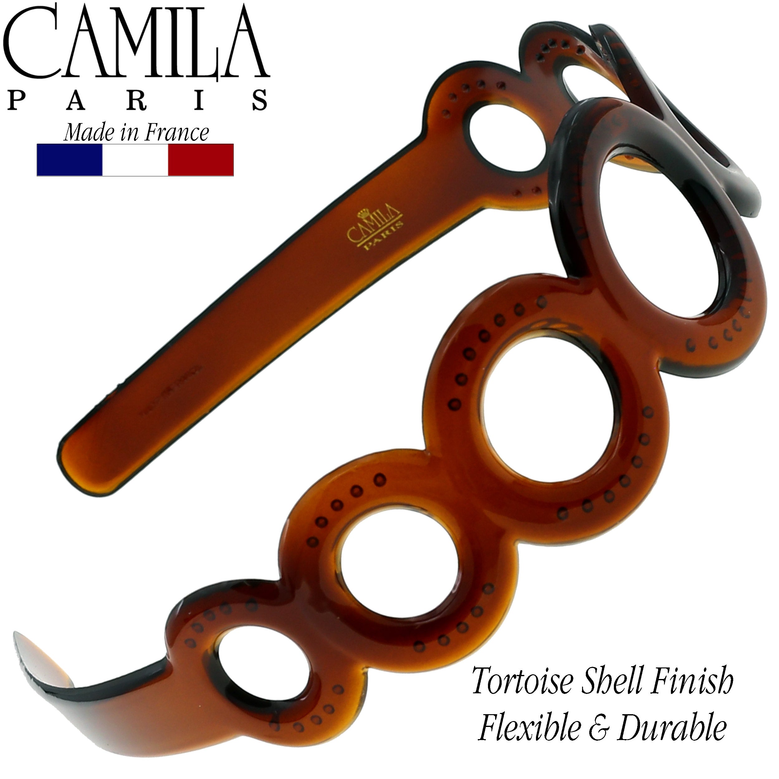 Camila Paris MP307 Tortoise Shell French Flexible Headband