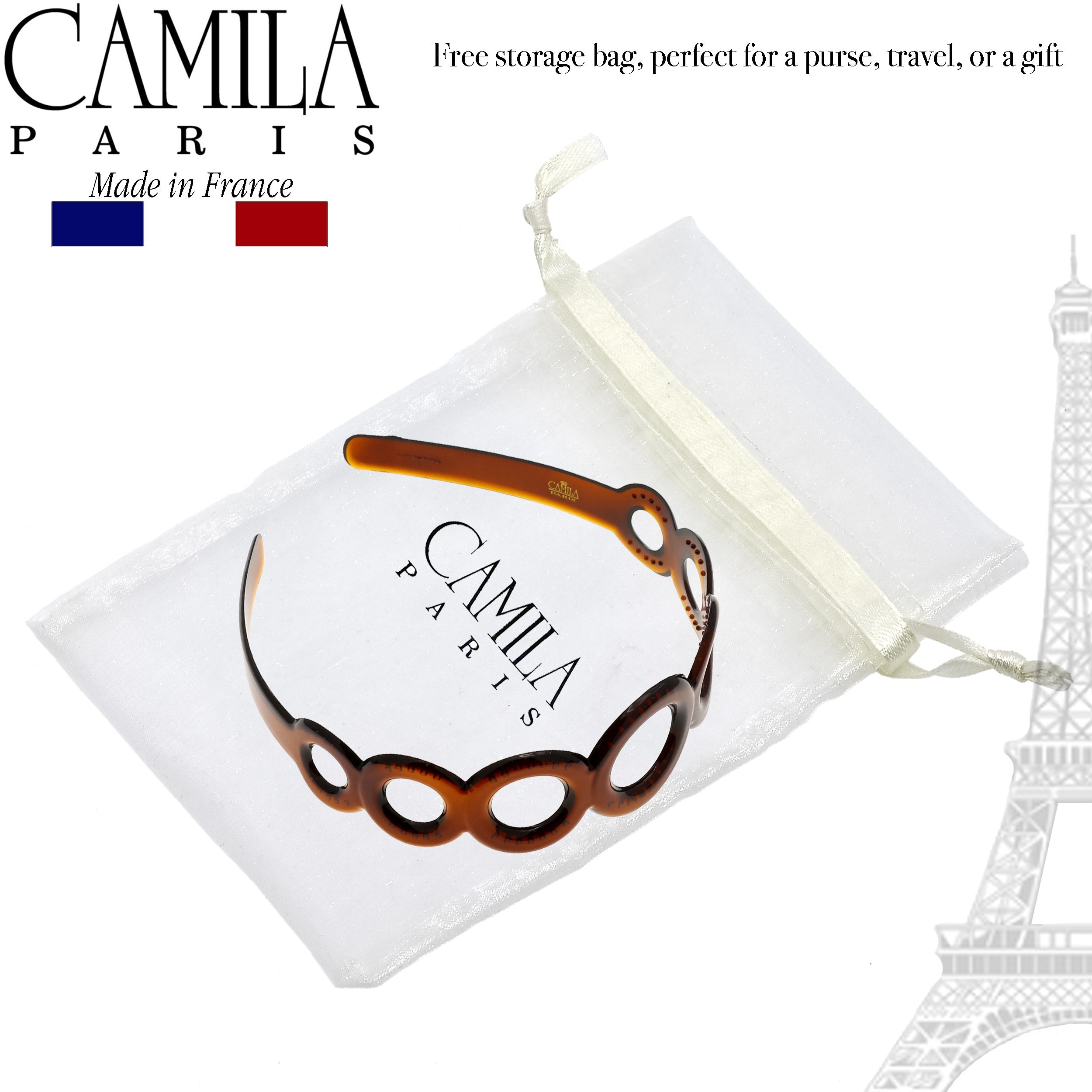 Camila Paris MP307 Tortoise Shell French Flexible Headband