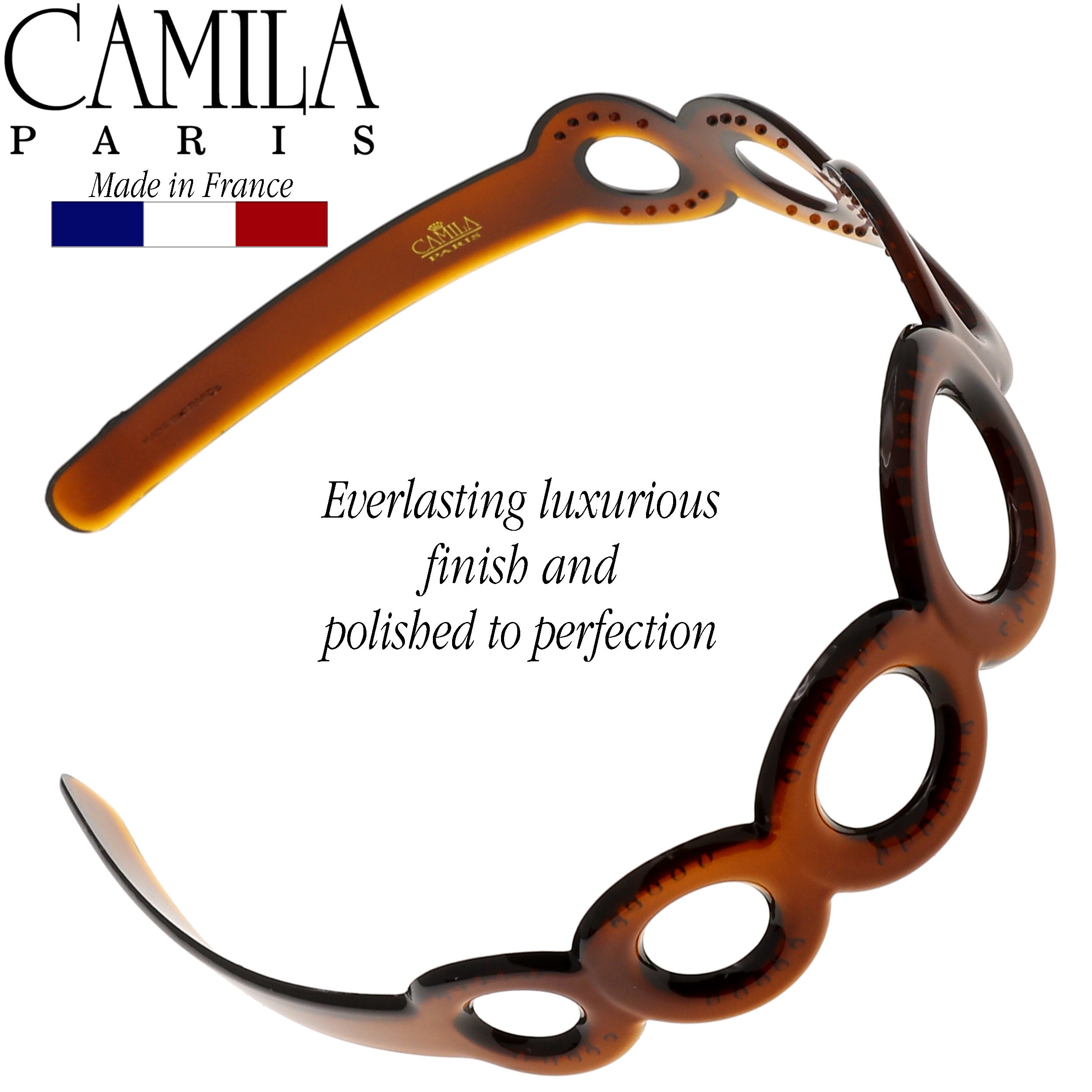 Camila Paris MP307 Tortoise Shell French Flexible Headband