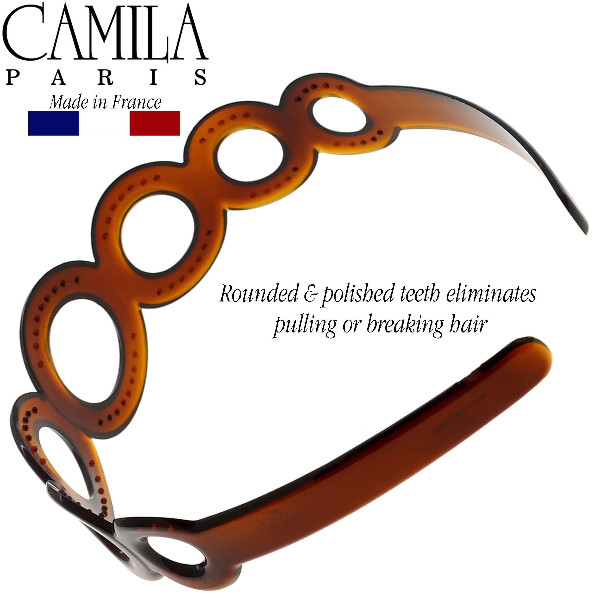 Camila Paris MP307 Tortoise Shell French Flexible Headband