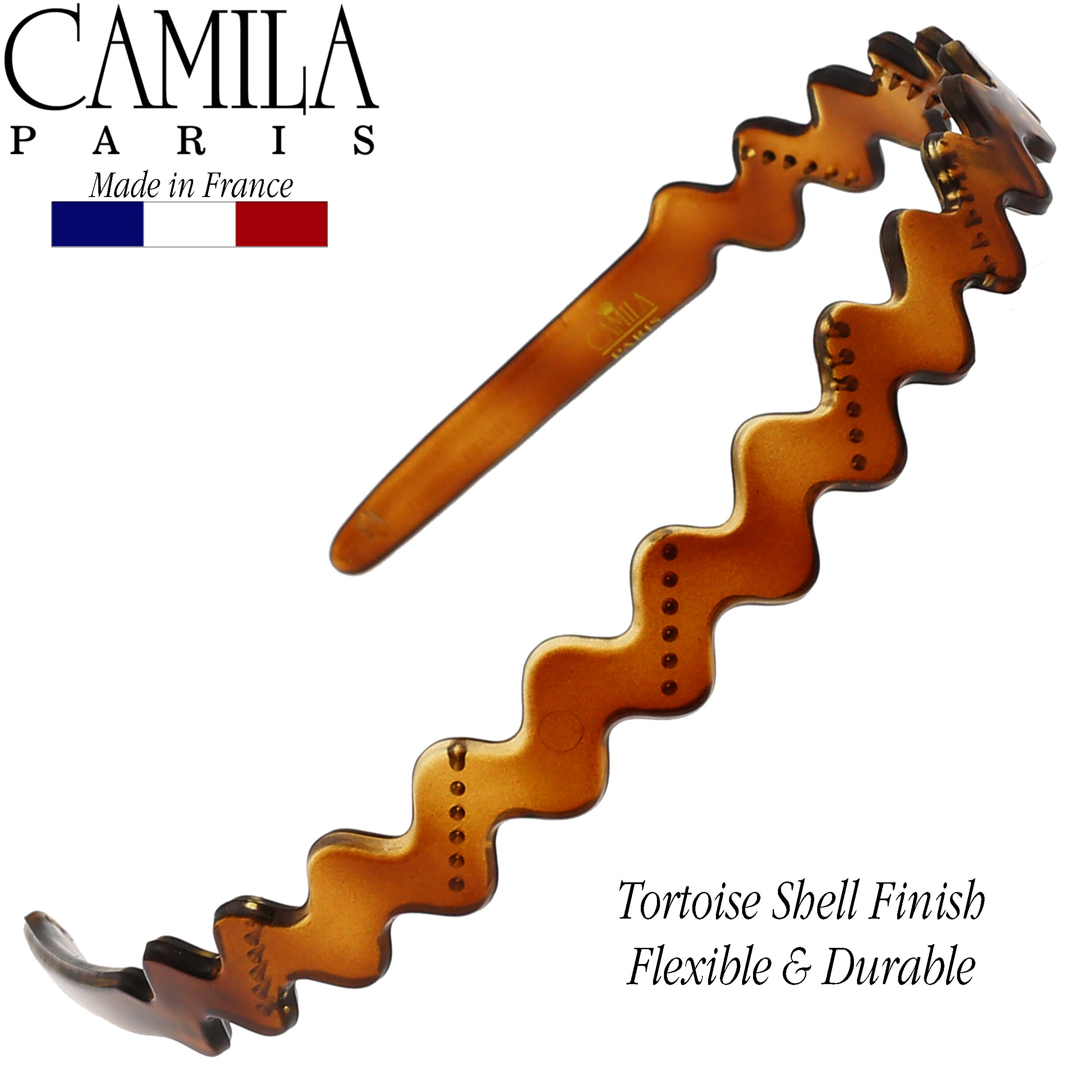 Camila Paris MP313 Tortoise Shell French Flexible Headband