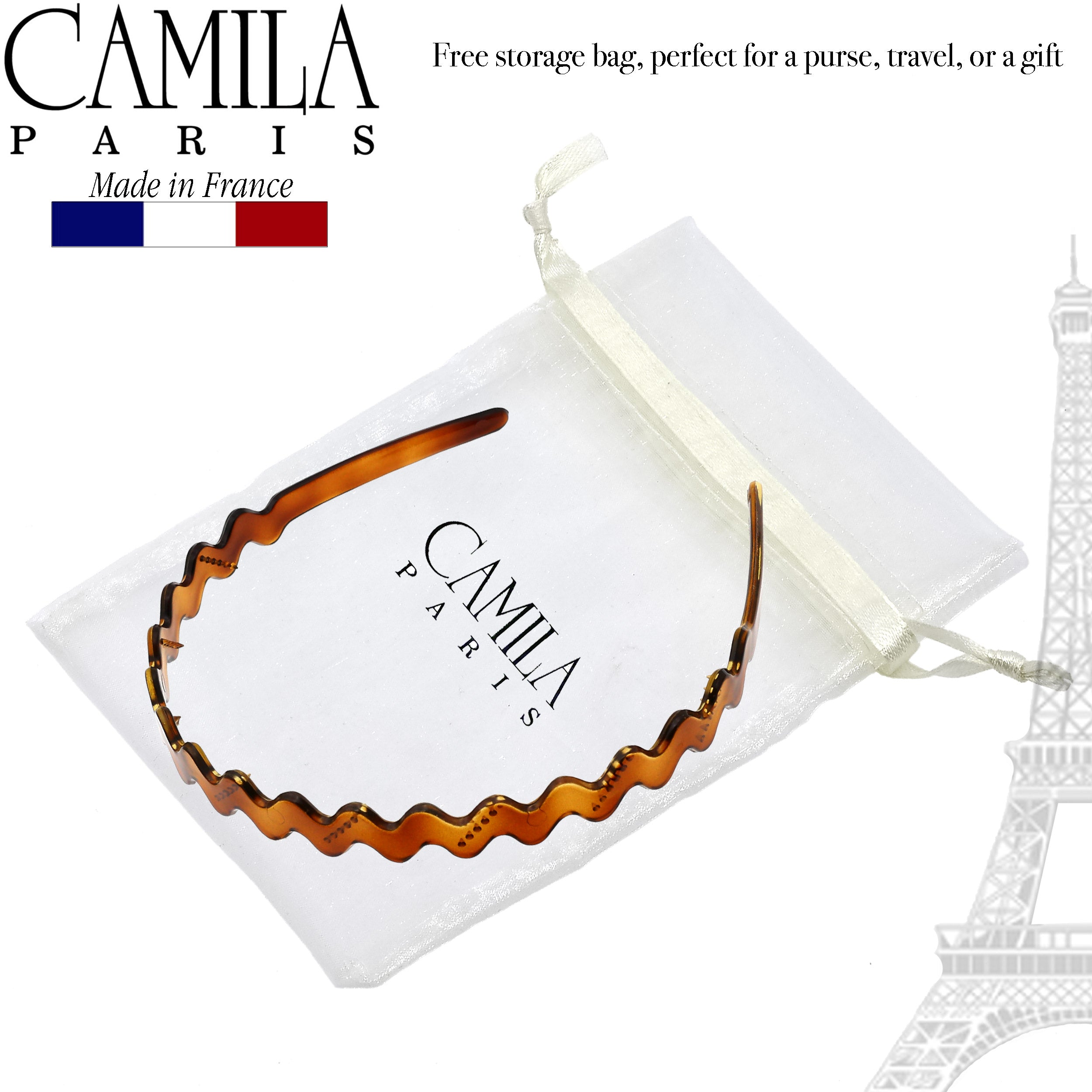 Camila Paris MP313 Tortoise Shell French Flexible Headband