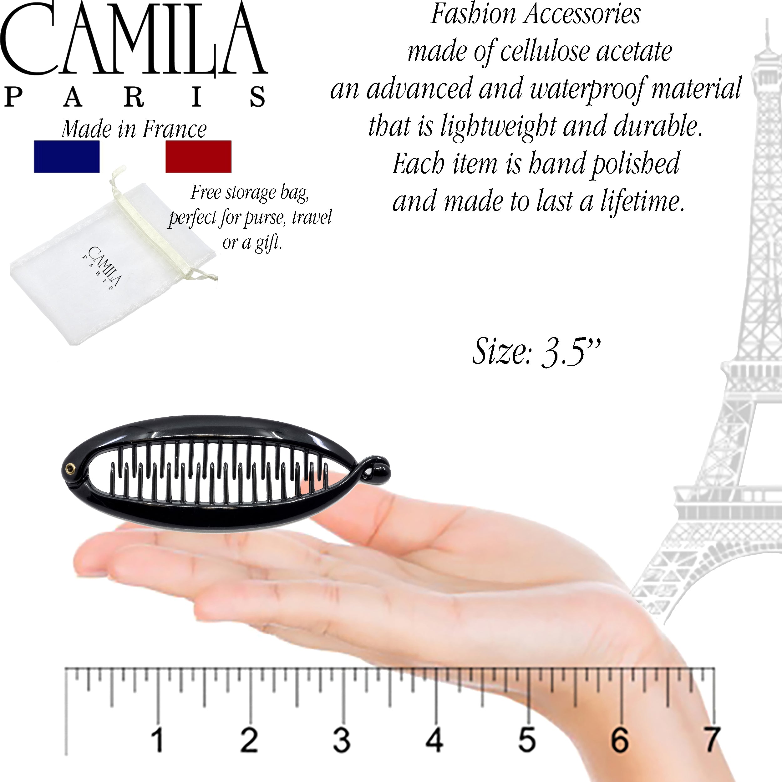 Camila Paris Hair Banana Clips Interlocking Ponytail