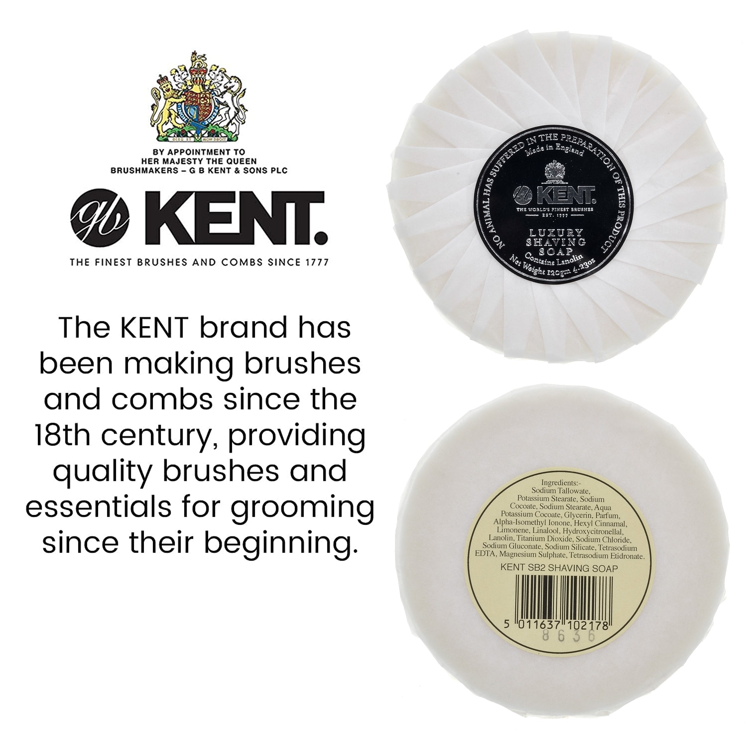 Kent SB2 Luxury Shaving Soap Refill