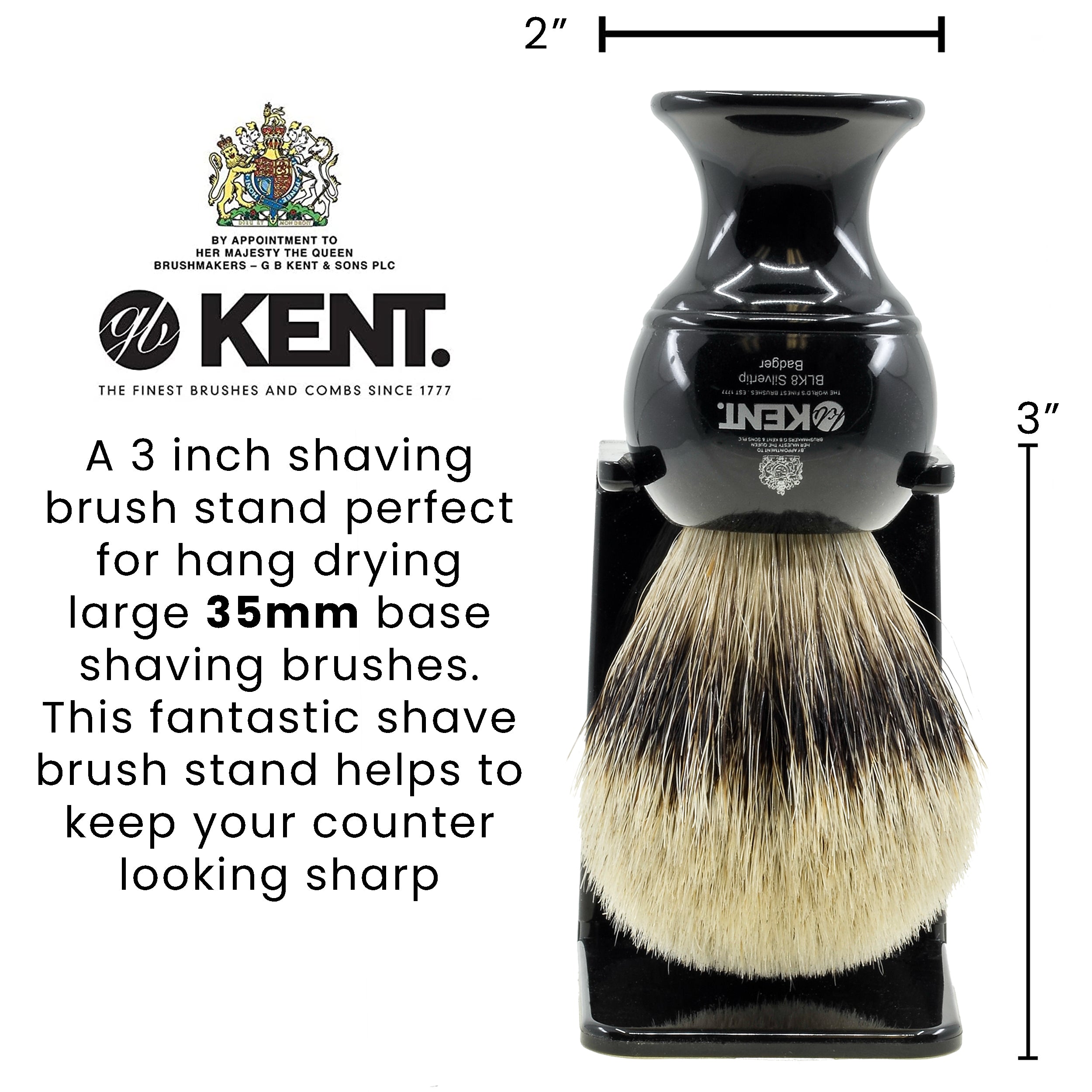 Large Shaving Brush Stand with Adhesive Back