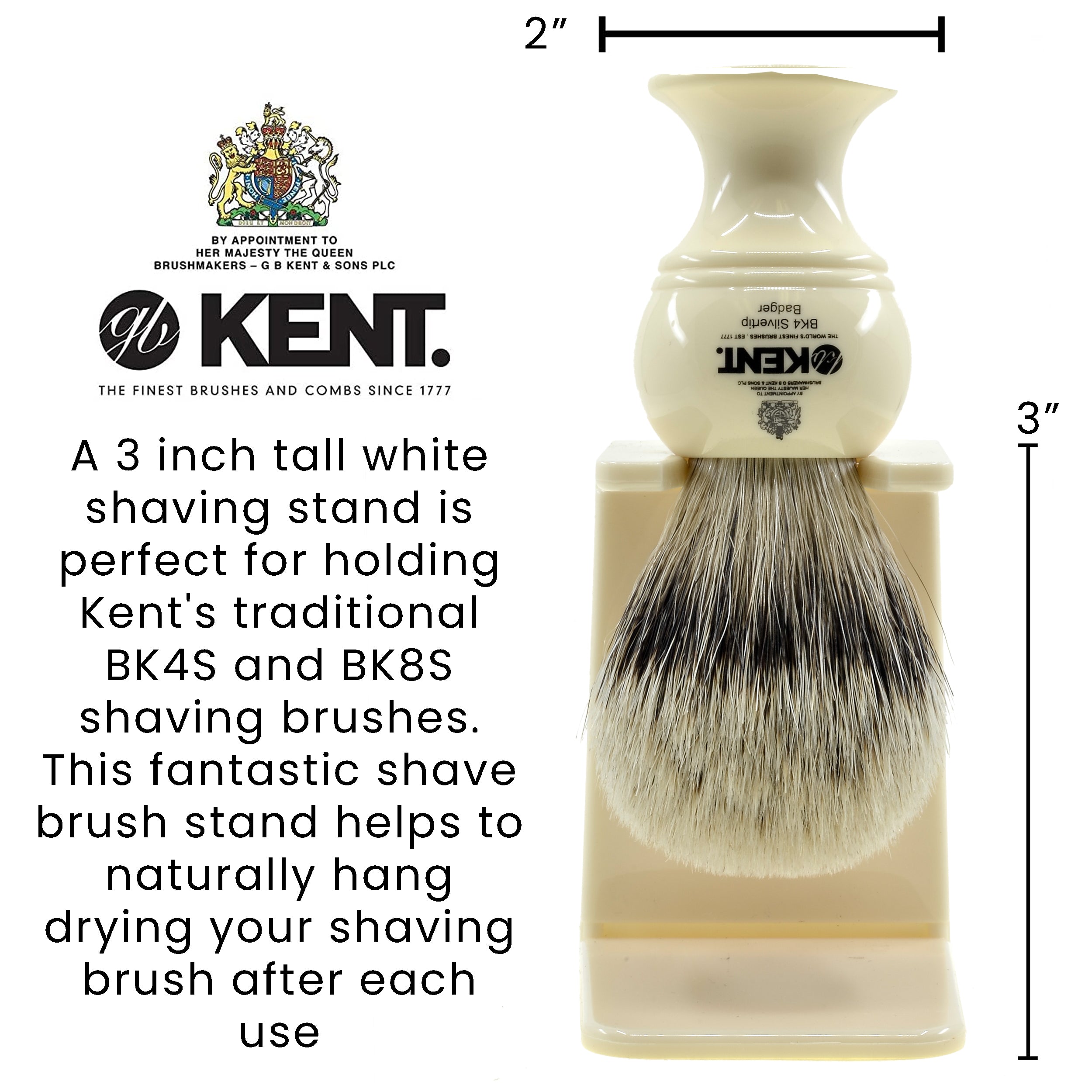 Small Shaving Brush Stand with Self Adhesive